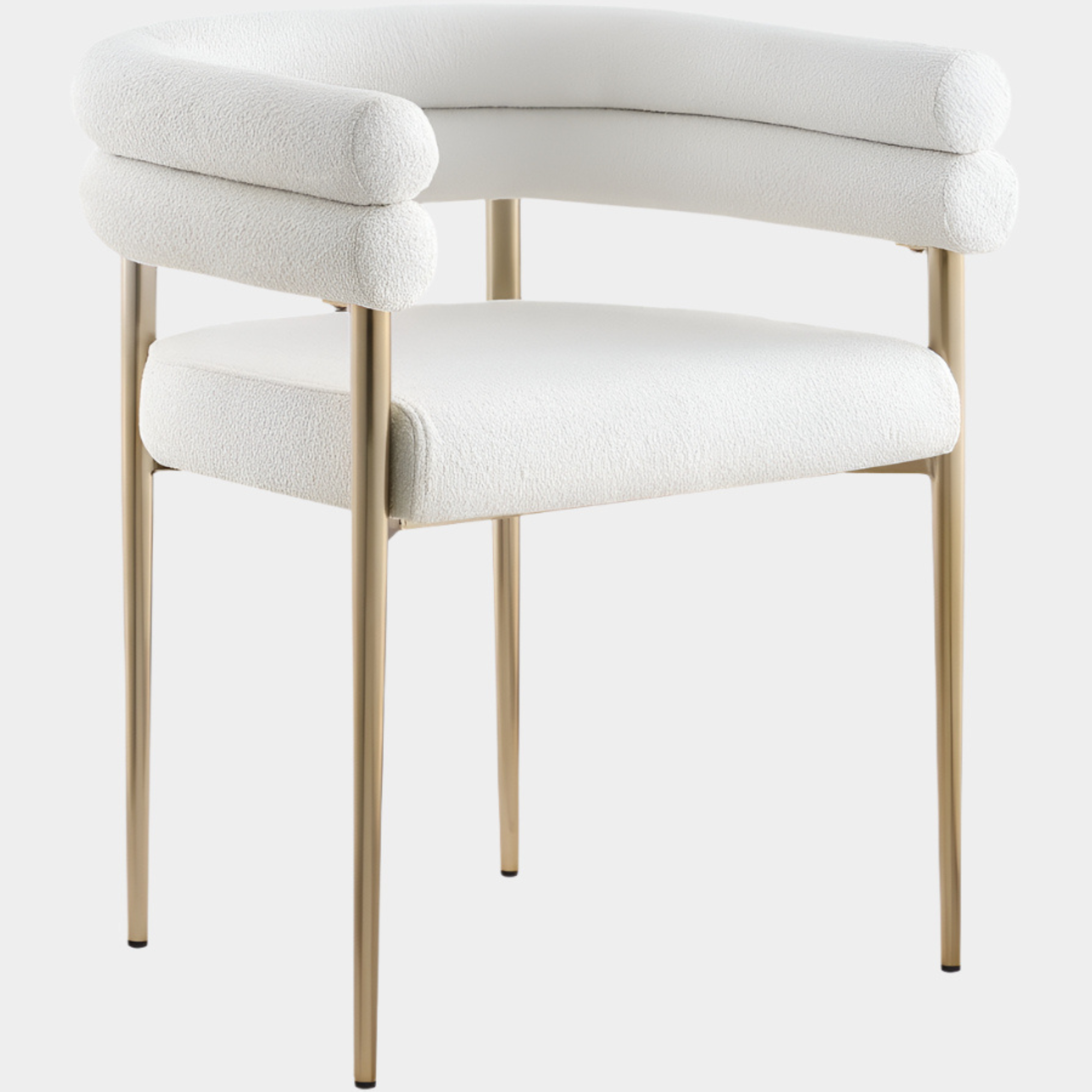 Fauteuil d'appoint rembourré en chenille Vivi
