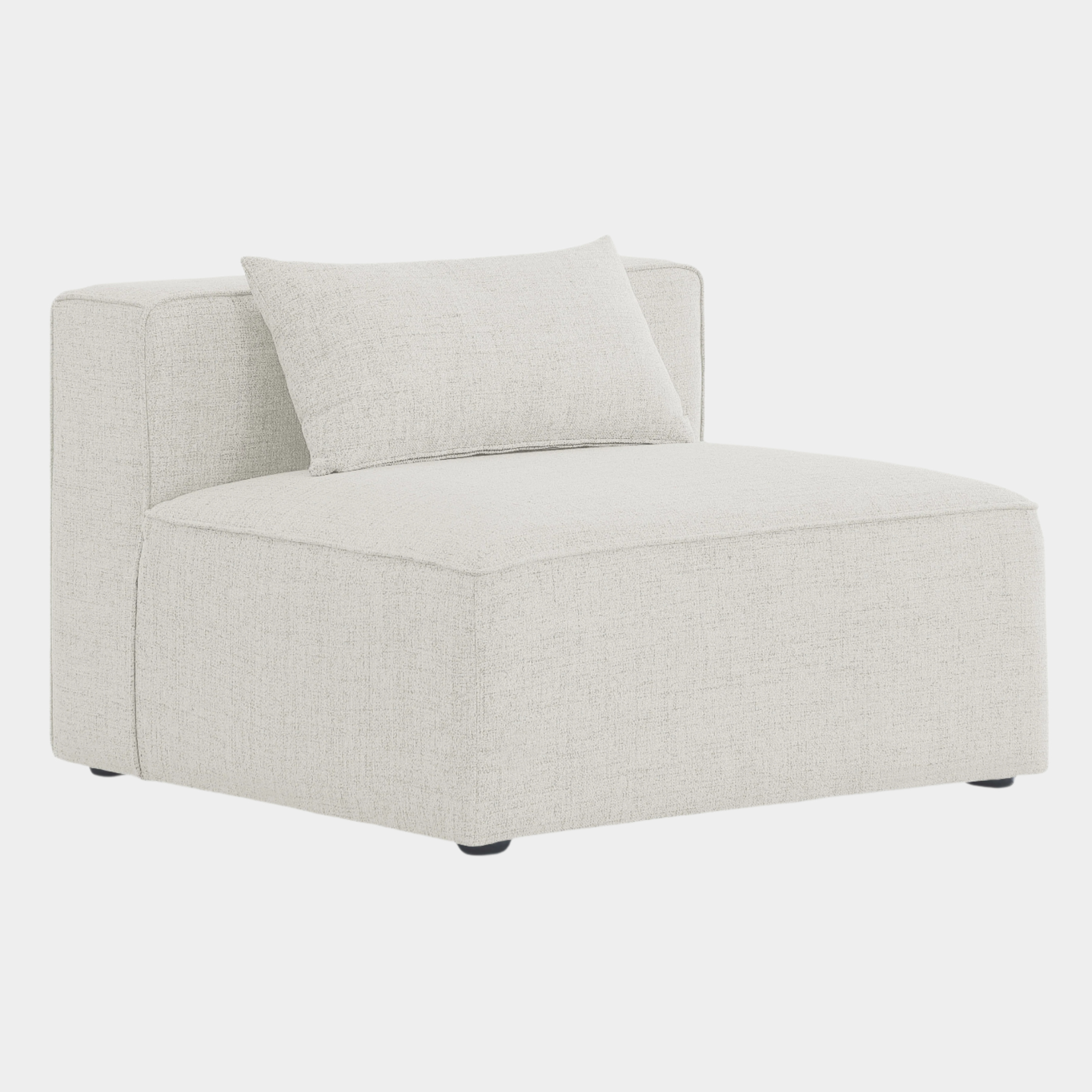 Cube Fabric Upholstered Armless Modular Chair