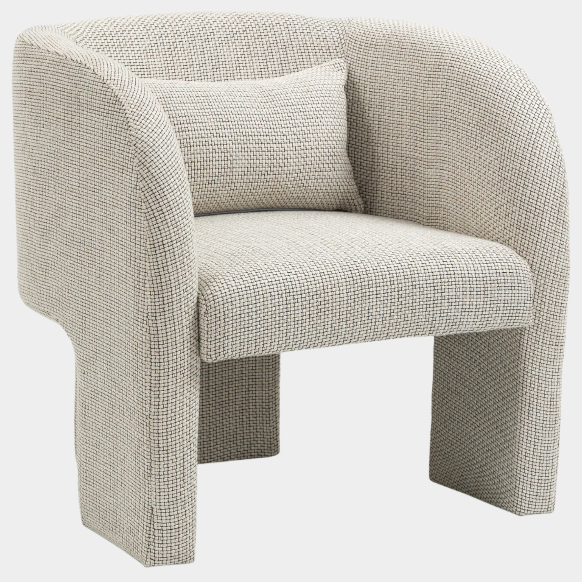 Fauteuil d'appoint rembourré en chenille Vivi