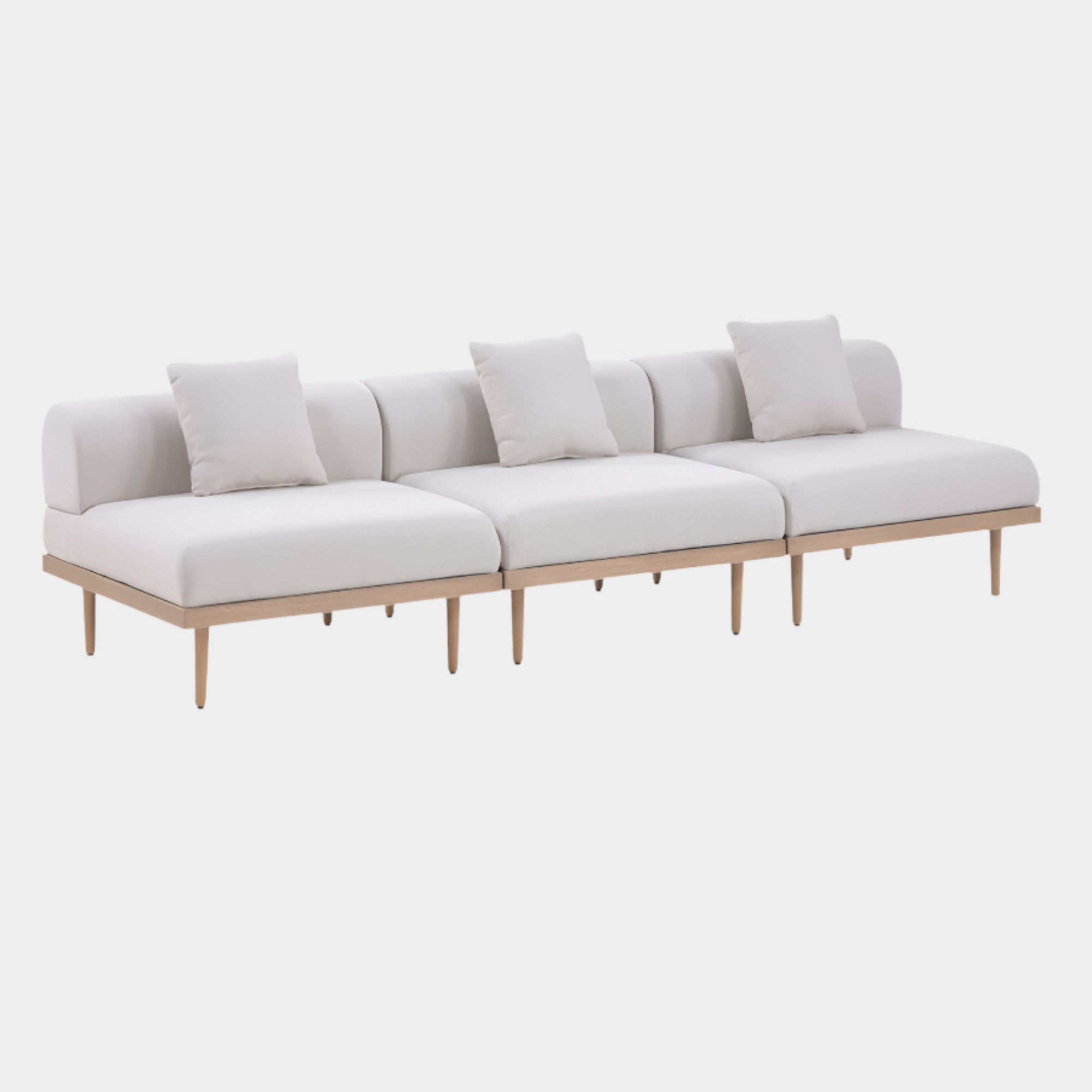 Chaise longue en tissu Orian Teddy