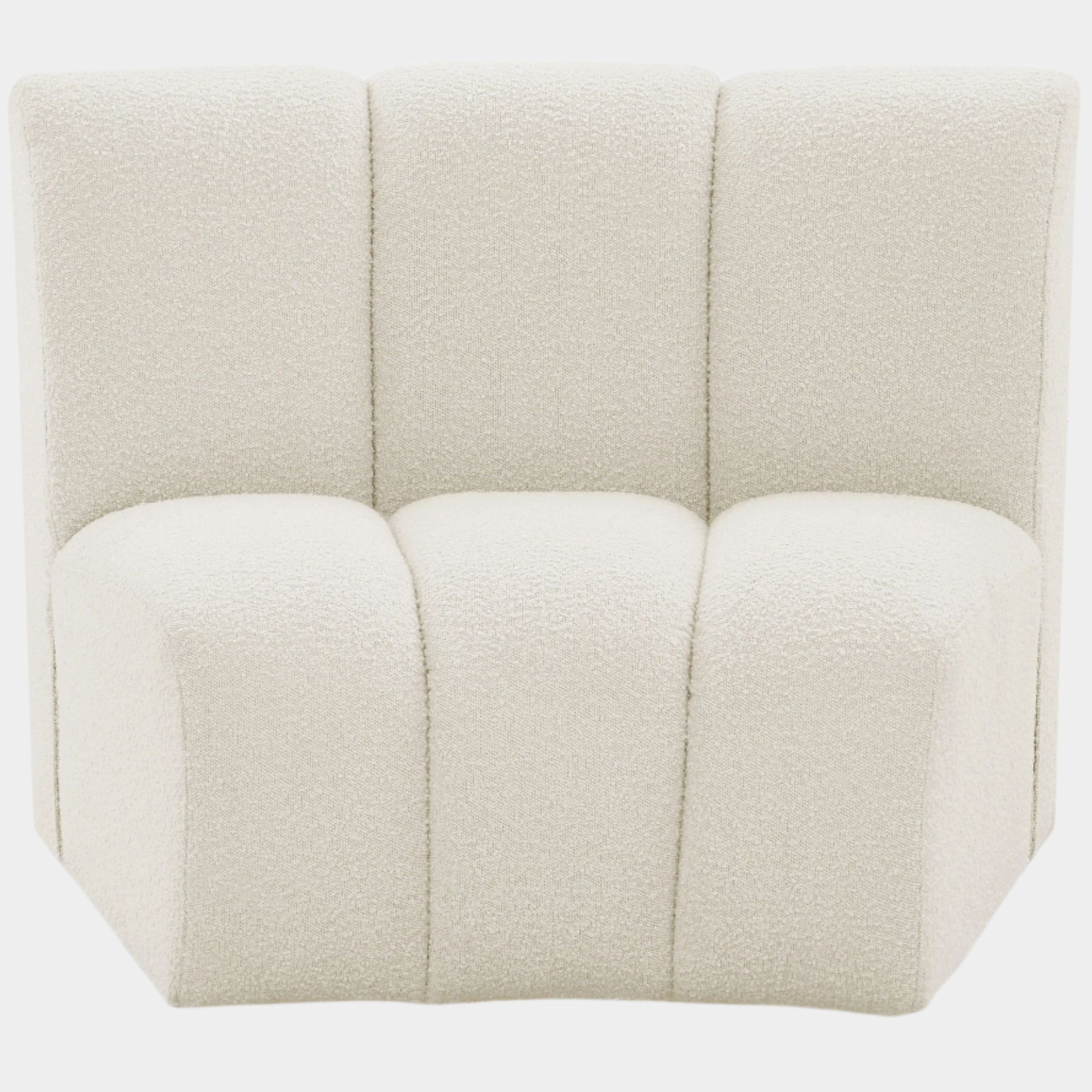 Infinity Boucle Fabric Upholstered Modular Chair