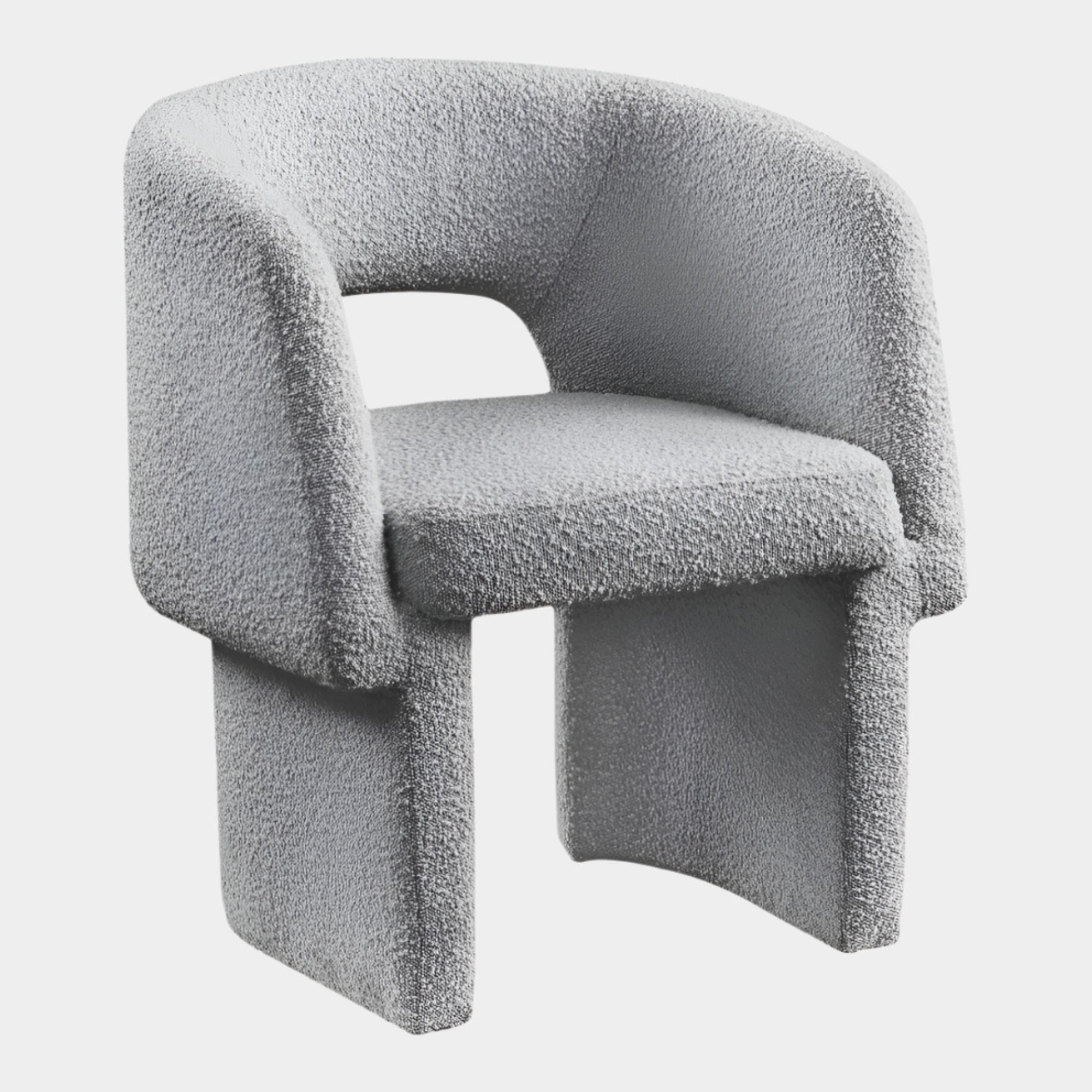 Fauteuil d'appoint rembourré en chenille Vivi