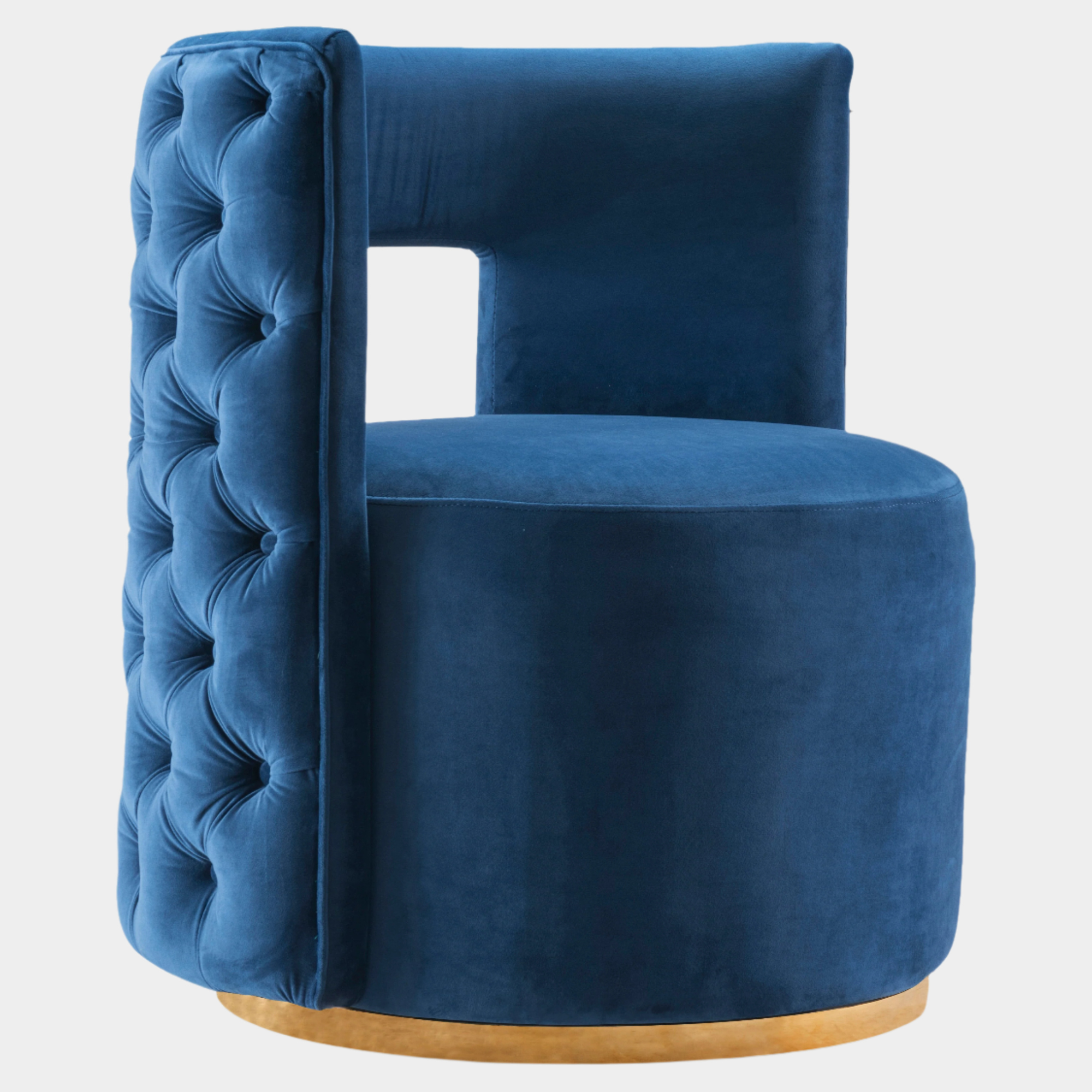 Fauteuil d'appoint rembourré en chenille Vivi