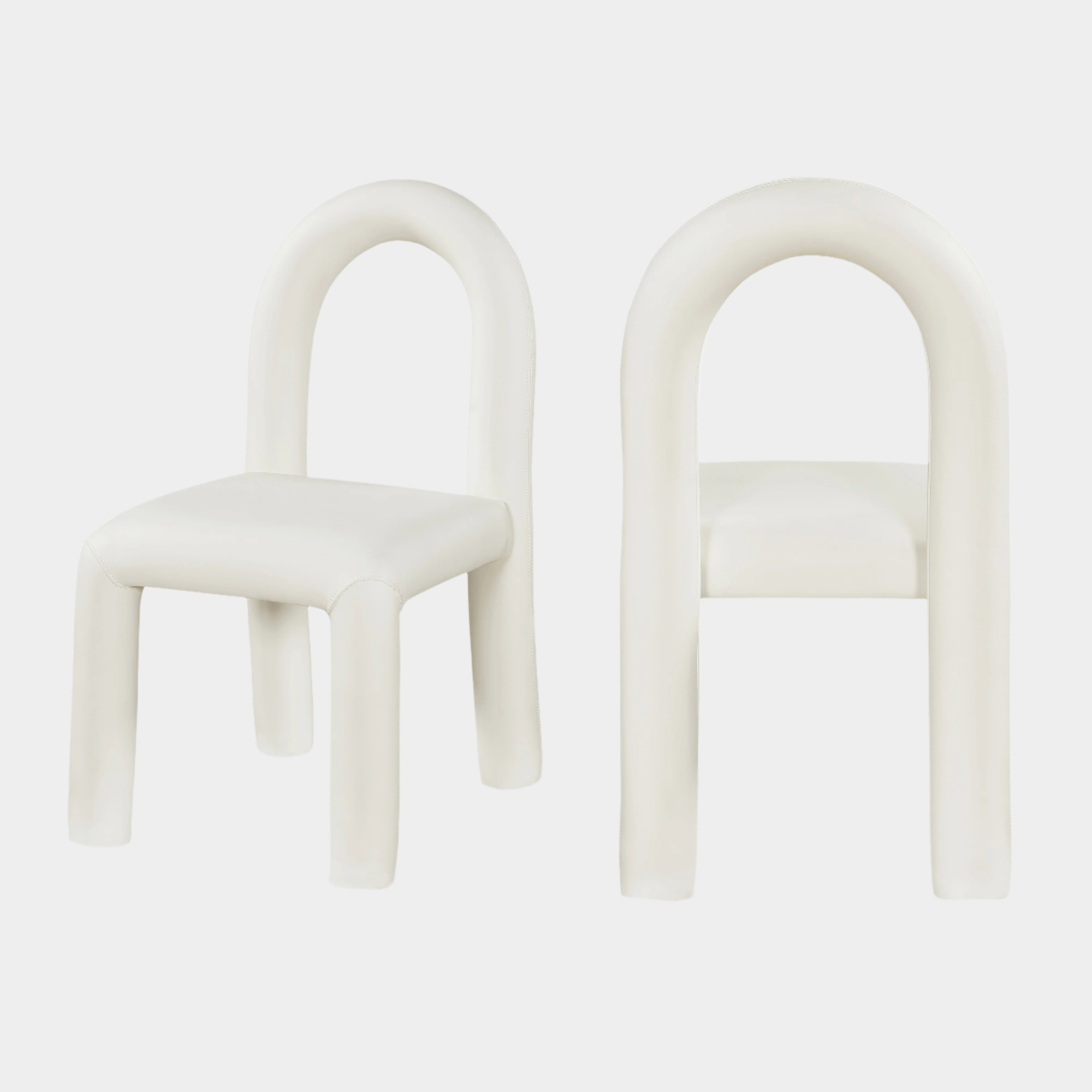 Fauteuil d'appoint rembourré en chenille Vivi