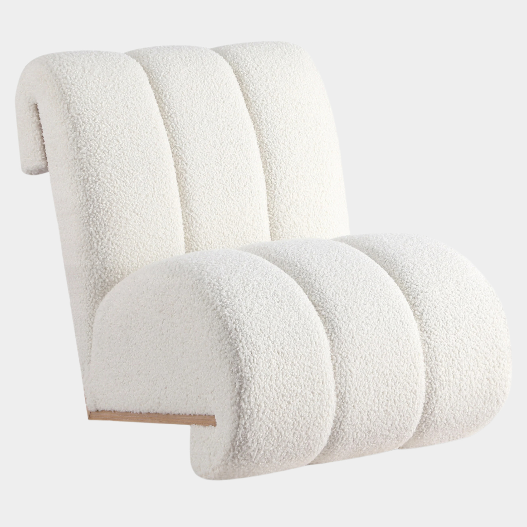 Swoon Faux Sheepskin Upholstered Accent Chair