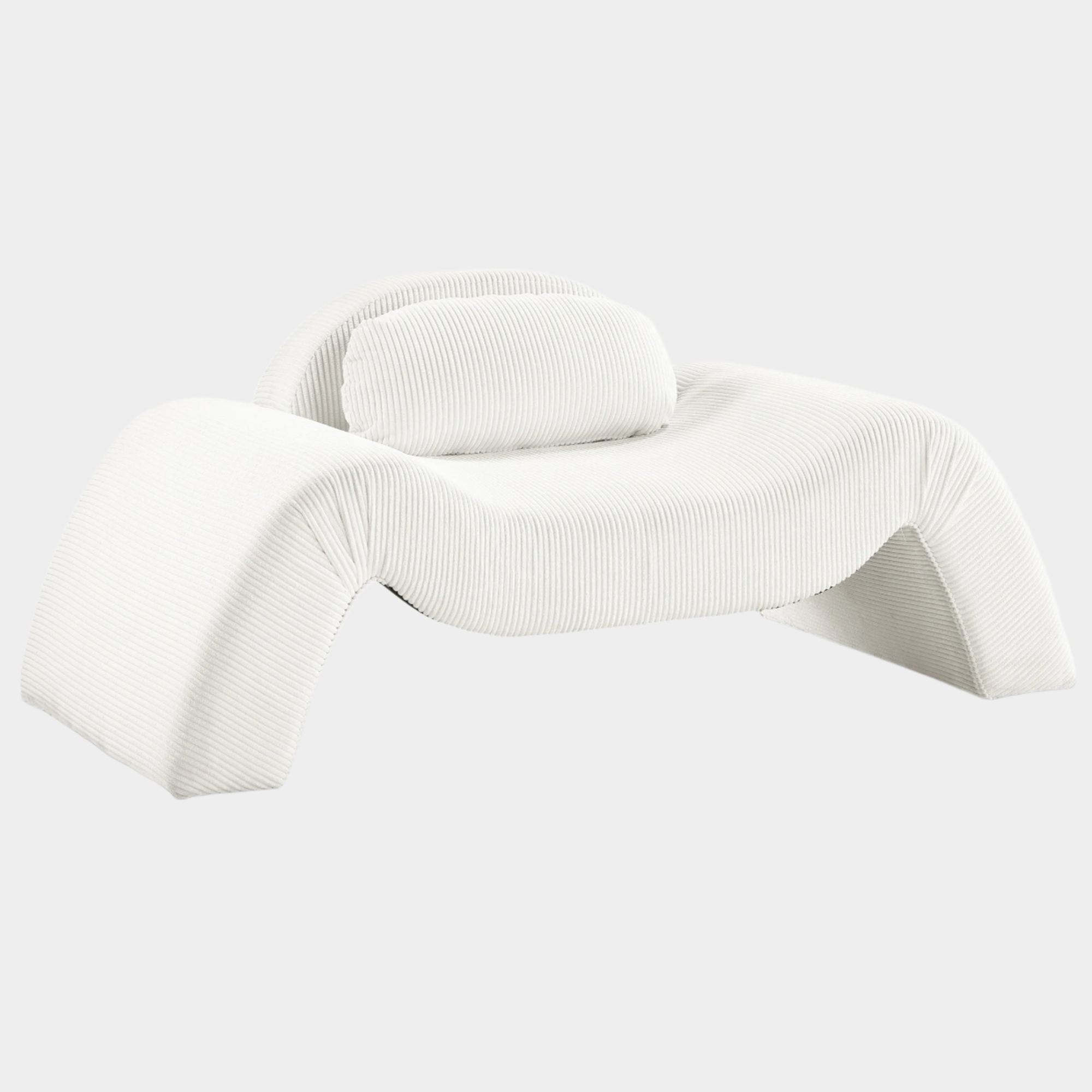 Fauteuil d'appoint rembourré en chenille Vivi