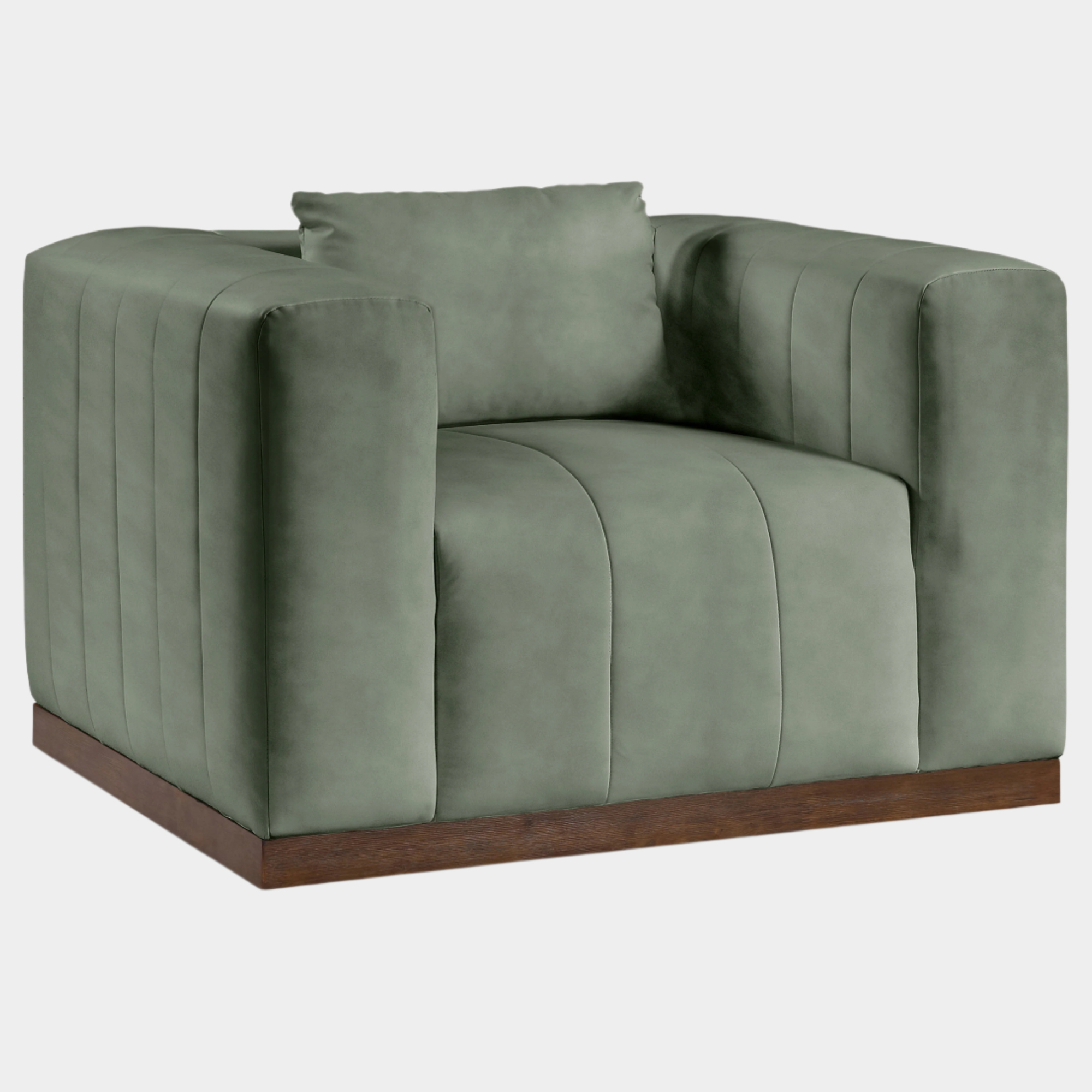 Fauteuil d'appoint rembourré en chenille Vivi