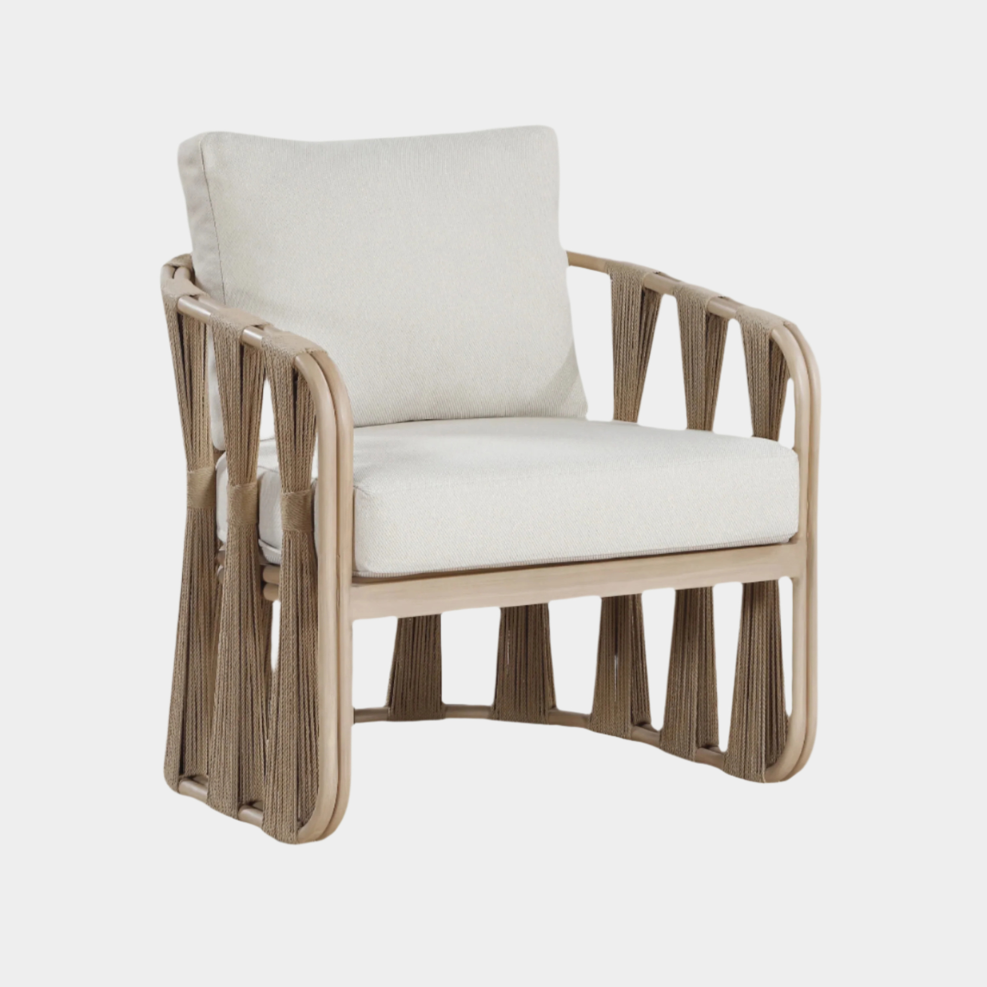 San Pietro Resilient Waterproof Fabric Upholstered Outdoor Patio Chair