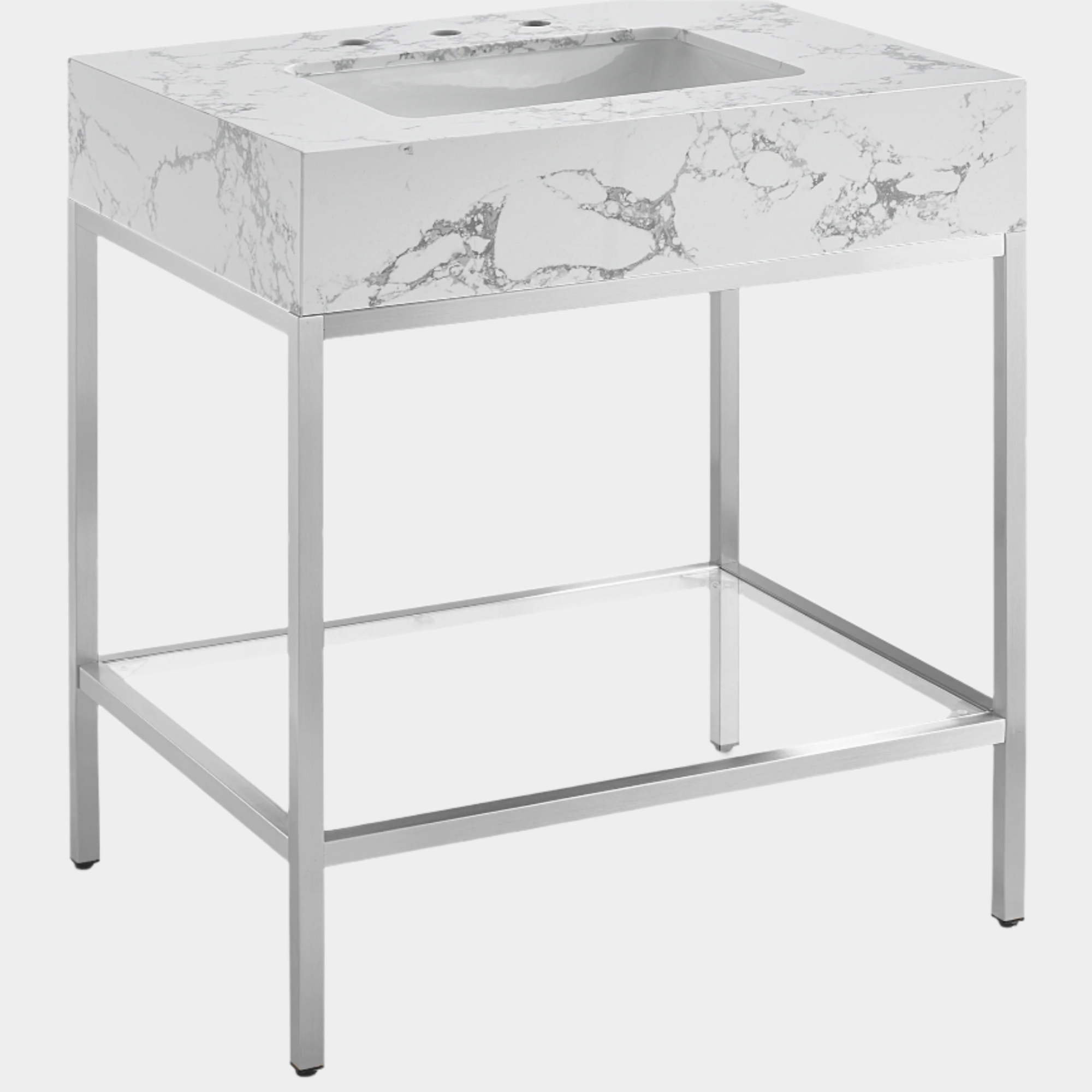 Meuble-lavabo mural pour salle de bain avec lavabo inclus