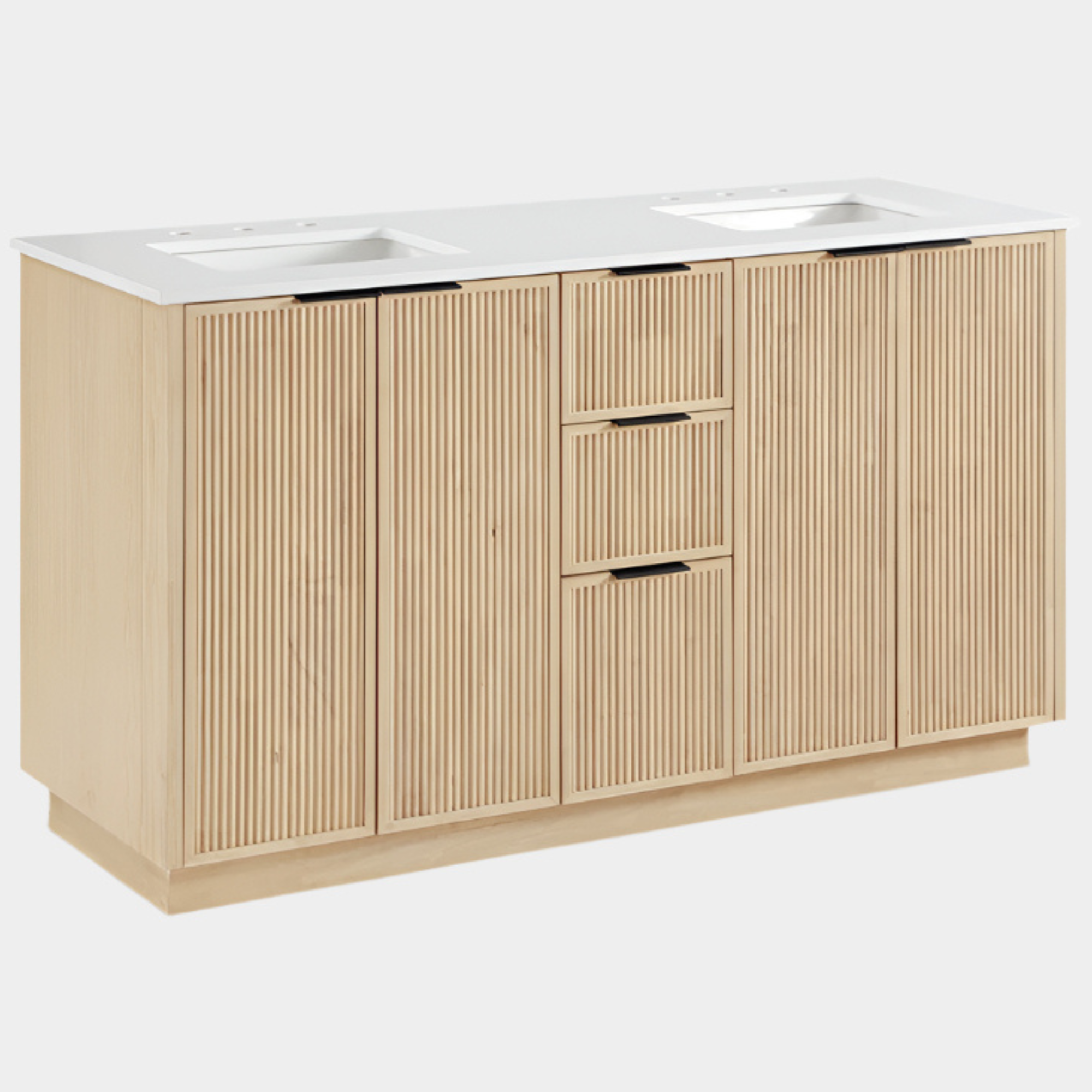 Meuble-lavabo mural pour salle de bain avec lavabo inclus