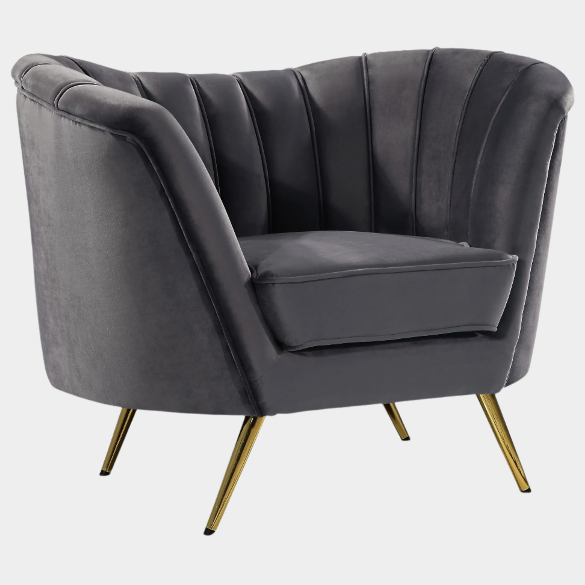 Fauteuil d'appoint rembourré en chenille Vivi