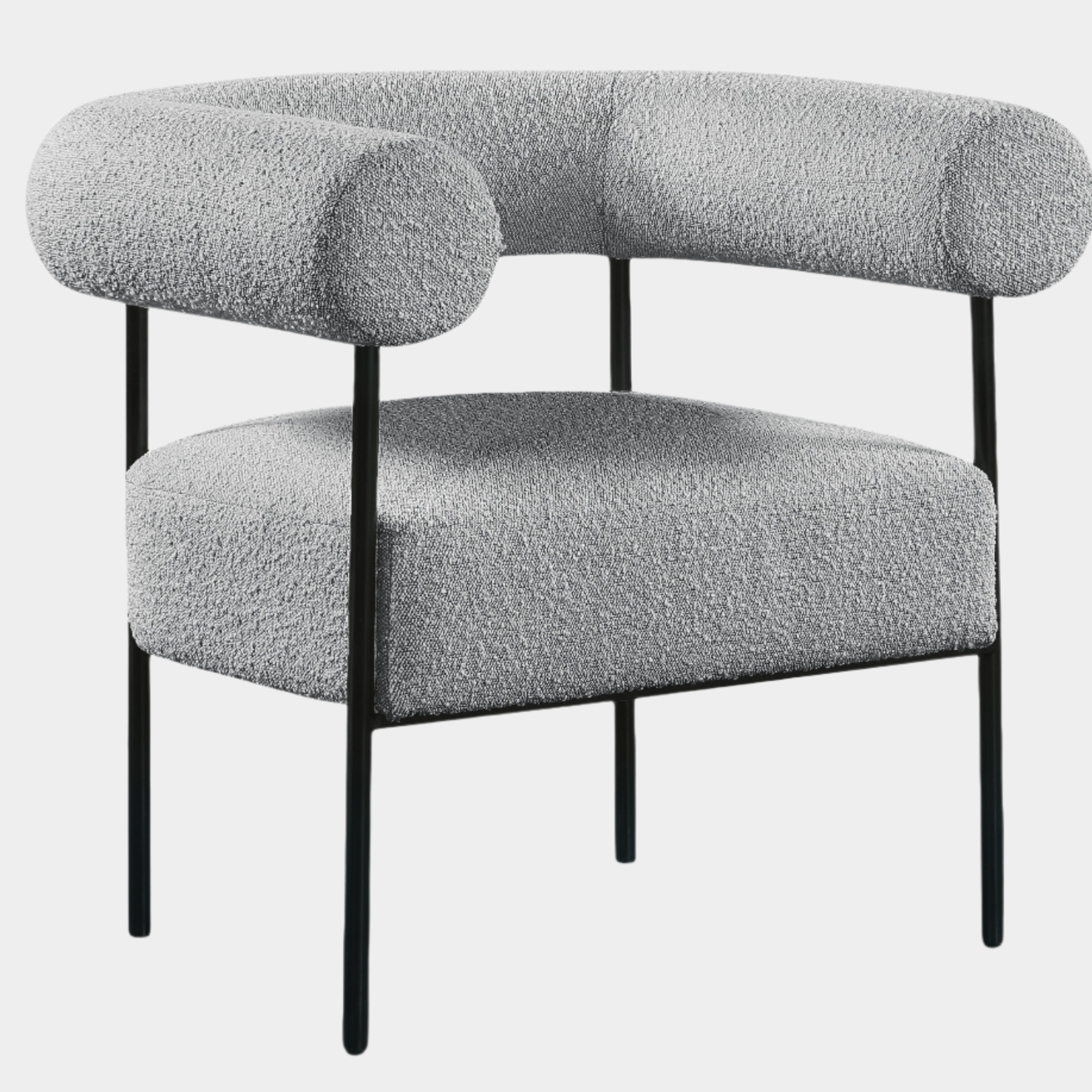 Fauteuil d'appoint rembourré en chenille Vivi