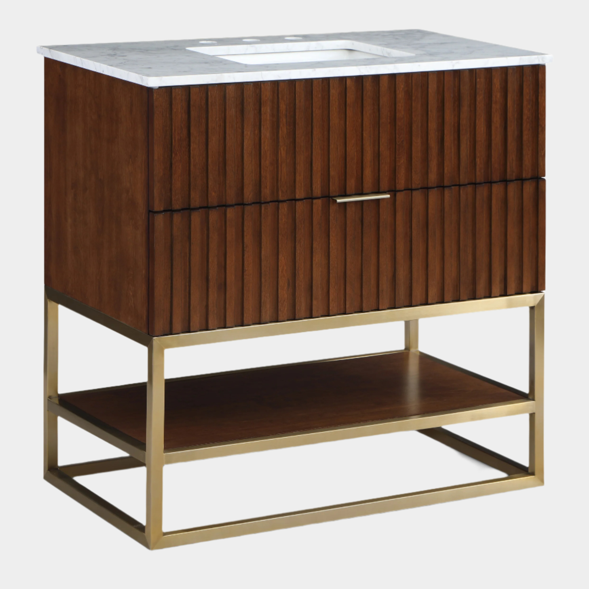 Meuble-lavabo mural pour salle de bain avec lavabo inclus