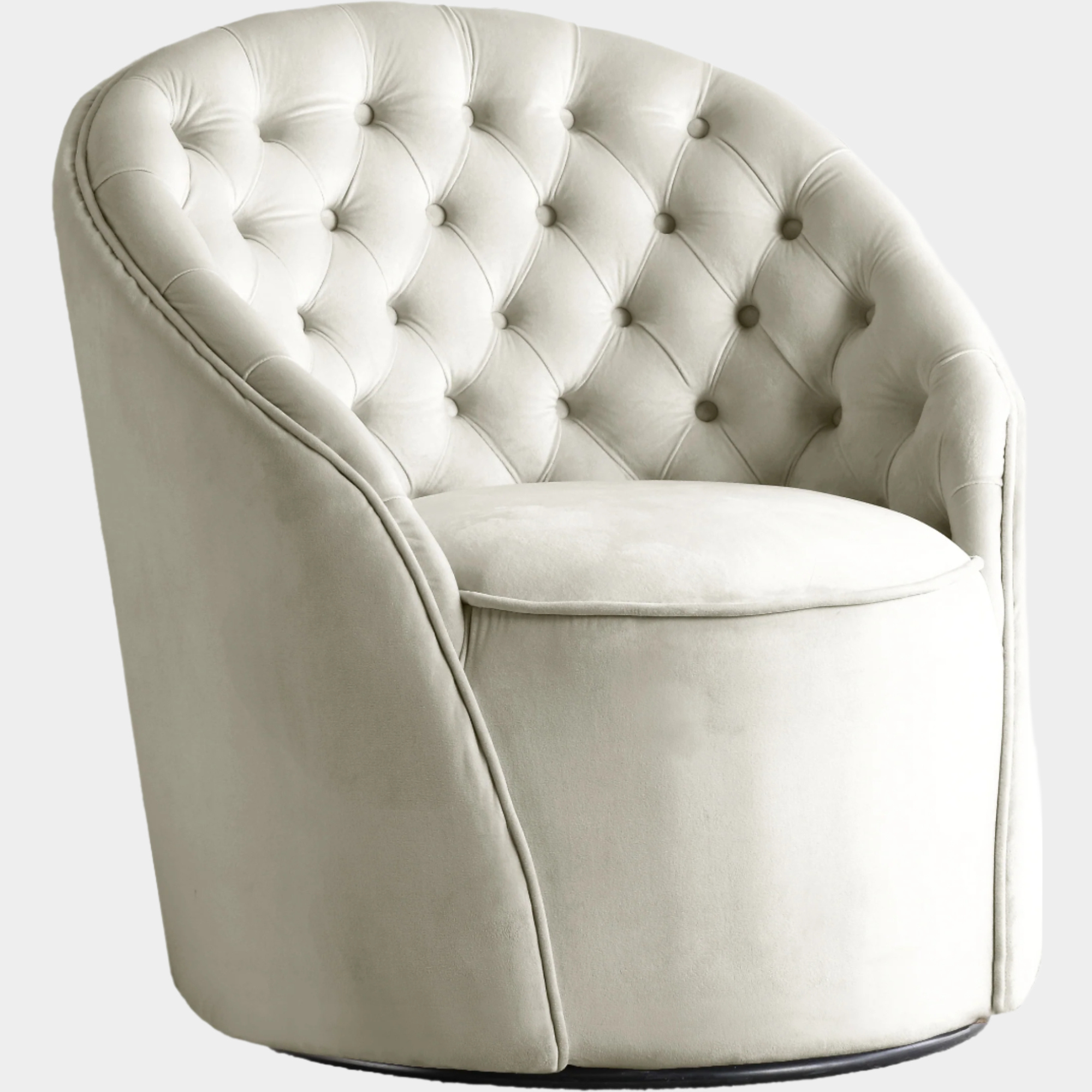 Fauteuil d'appoint rembourré en chenille Vivi