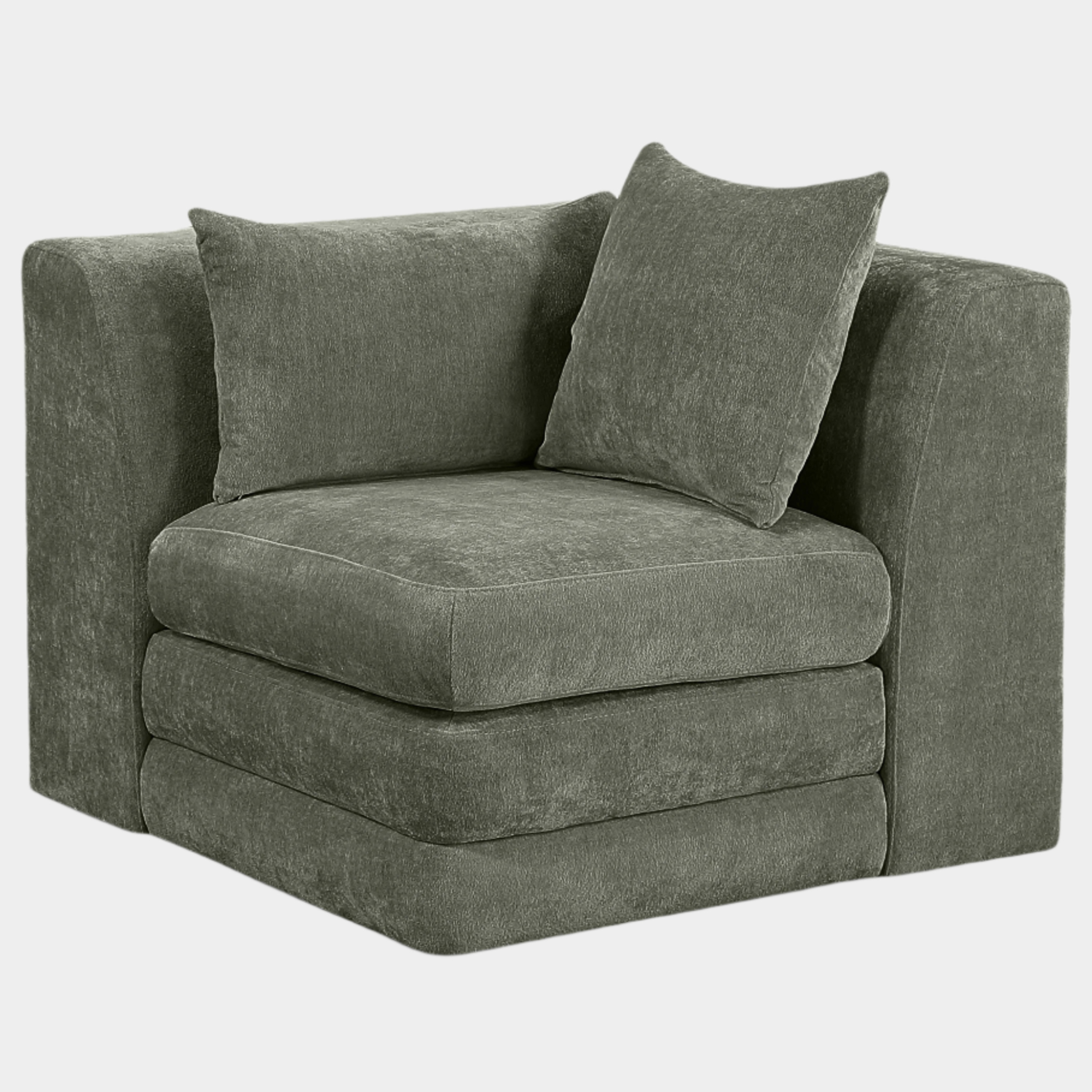 Stellar Chenille Fabric Upholstered Modular Accent Chair