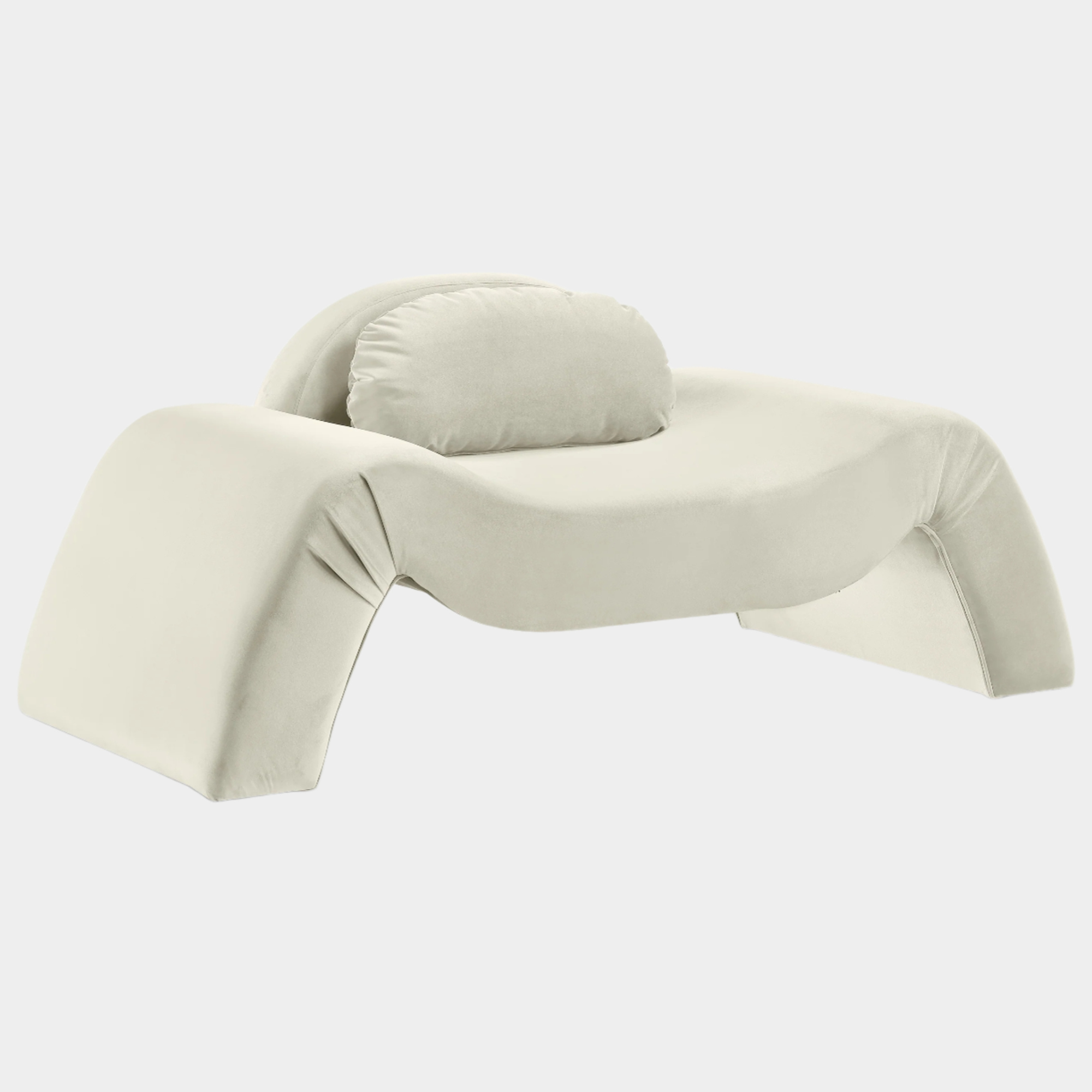 Fauteuil d'appoint rembourré en chenille Vivi