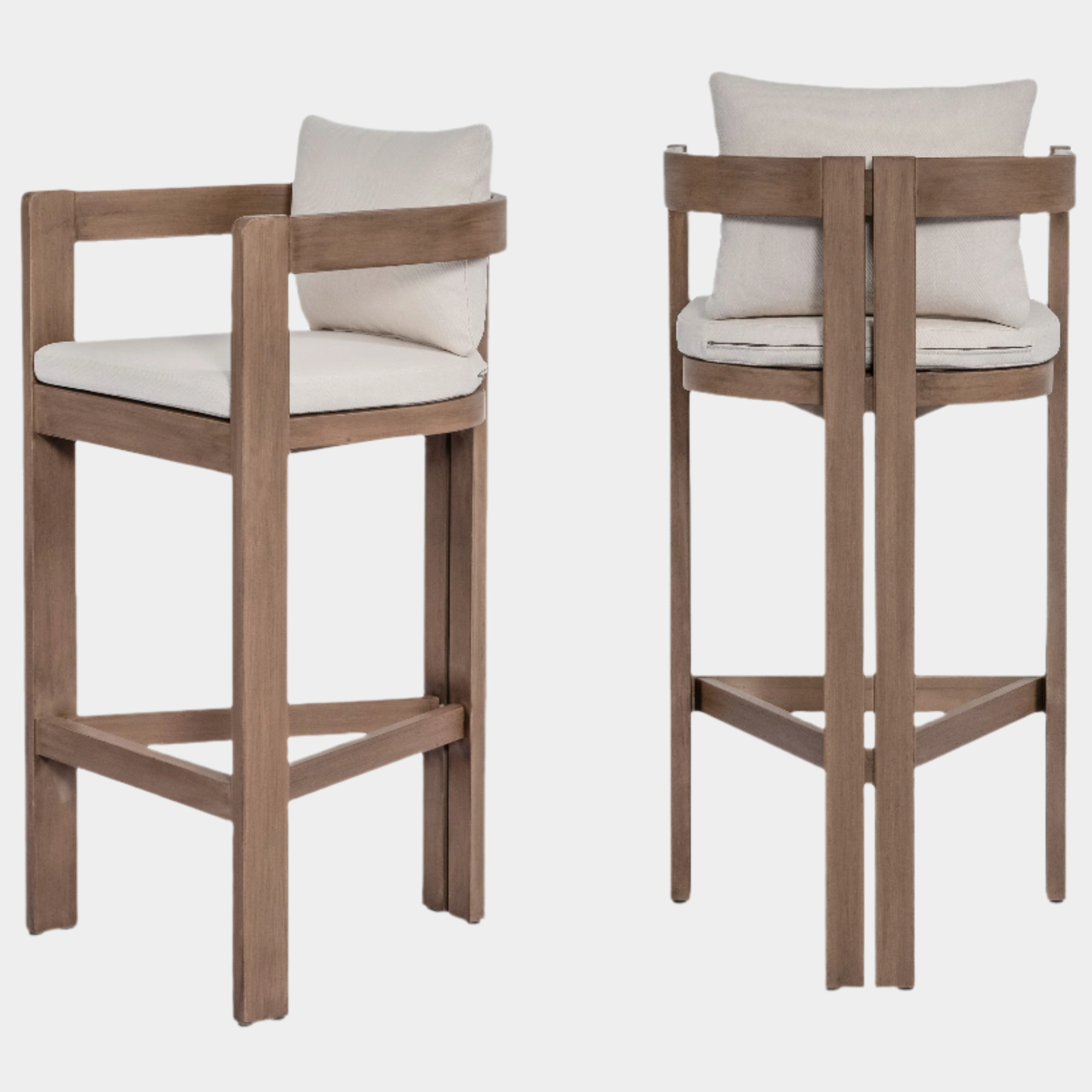 Newport Water Resistant Fabric Upholstered Outdoor Patio Bar Stool