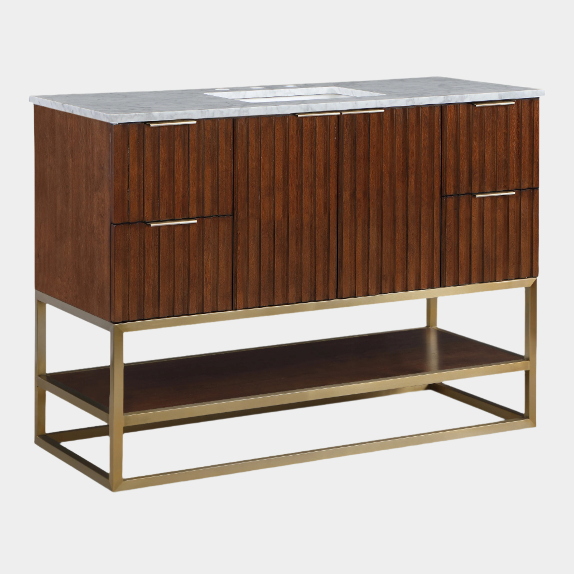 Meuble-lavabo mural pour salle de bain avec lavabo inclus