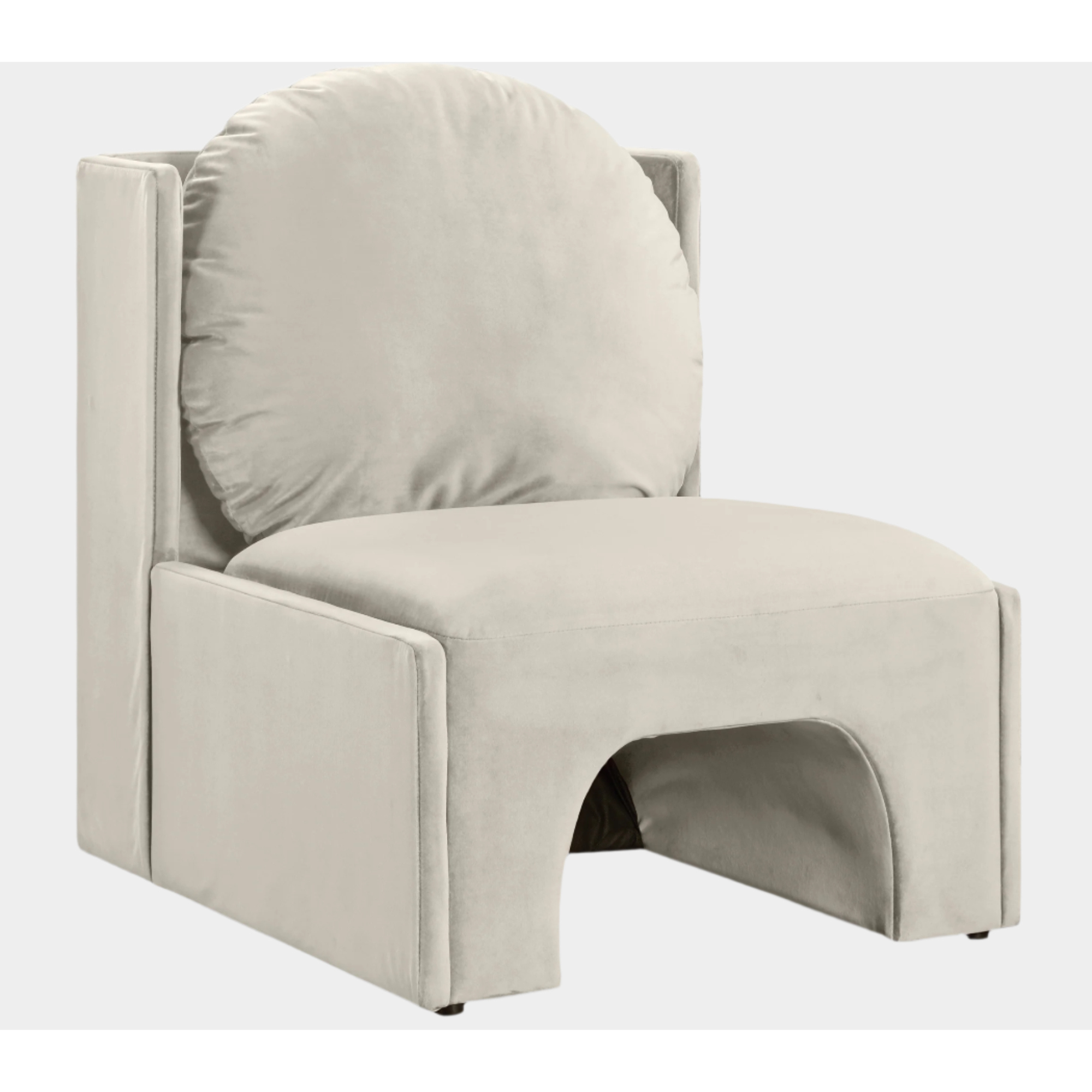 Fauteuil d'appoint rembourré en chenille Vivi