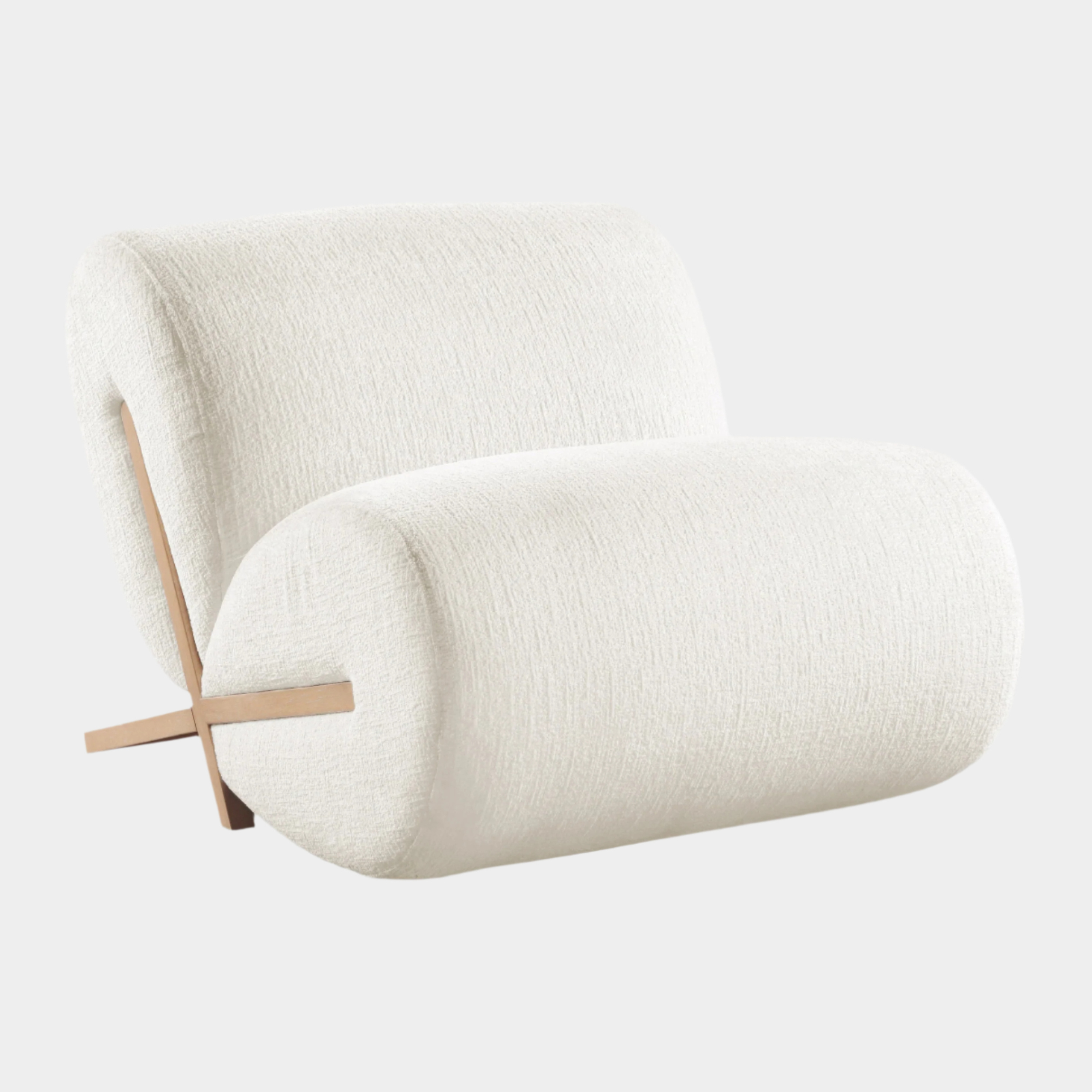 Fauteuil d'appoint rembourré en chenille Vivi