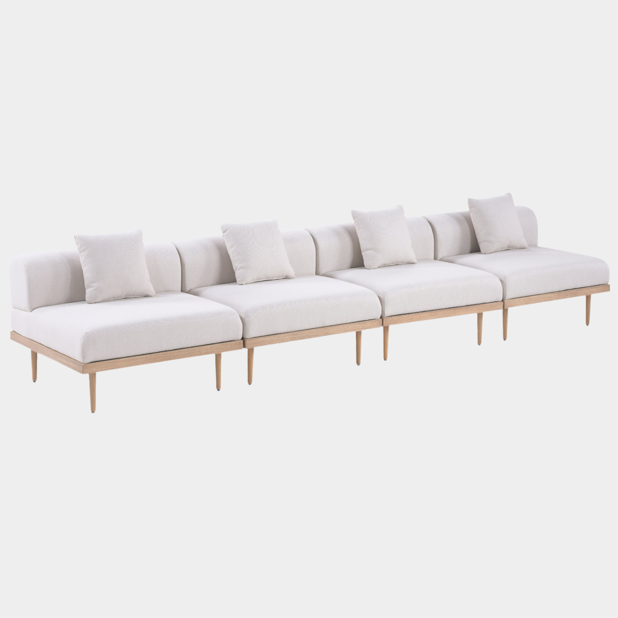 Chaise longue en tissu Orian Teddy