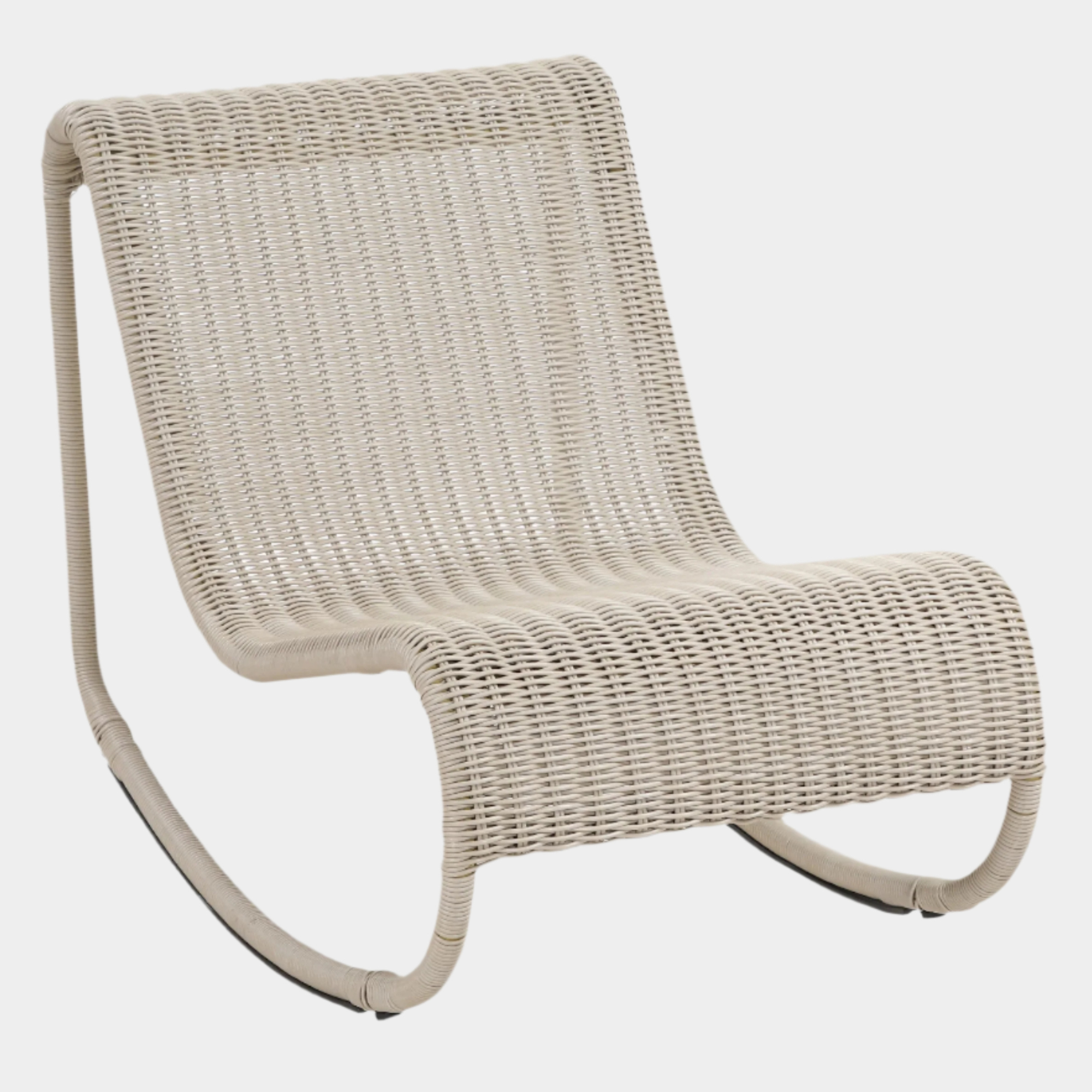 Chaise longue en tissu Orian Teddy
