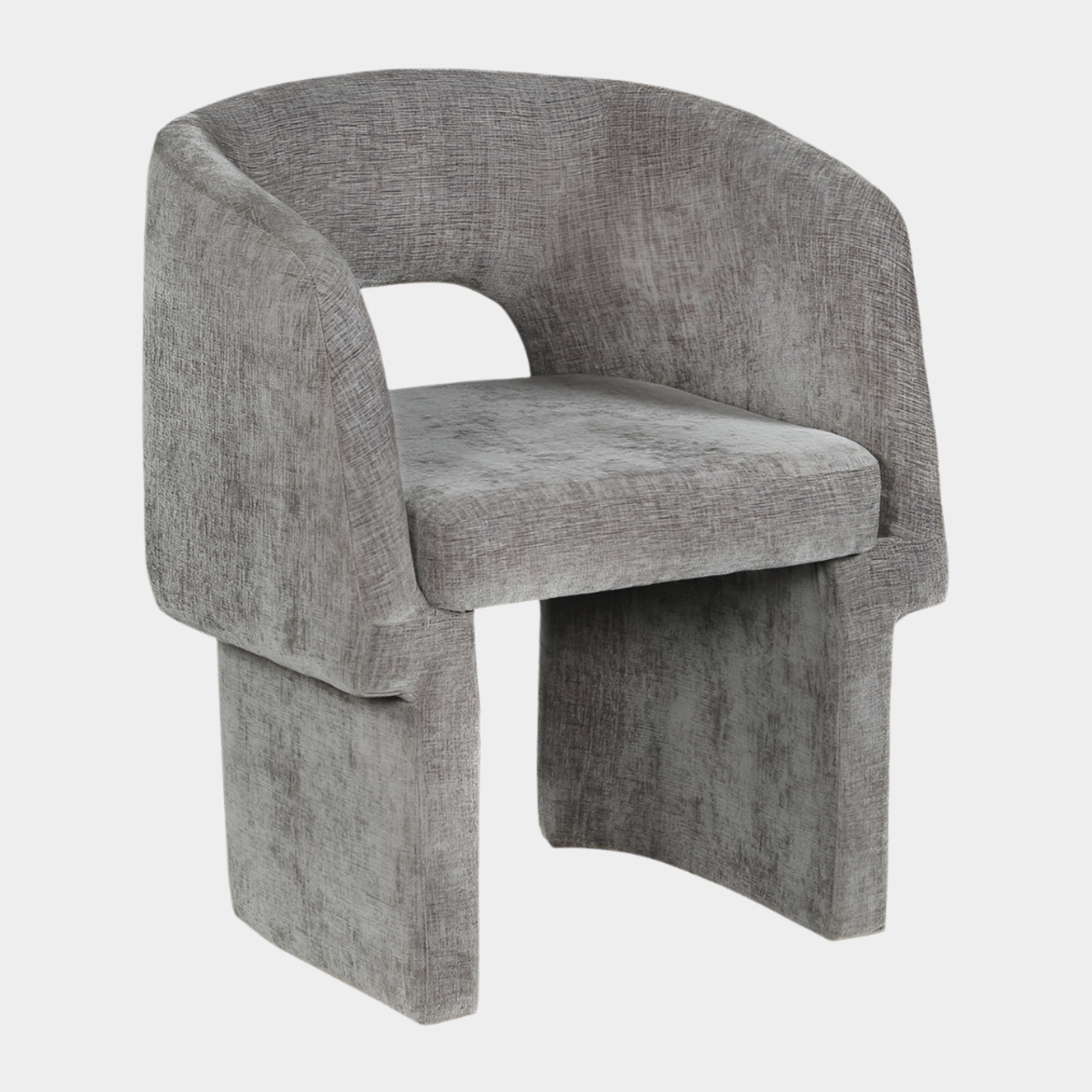 Fauteuil d'appoint rembourré en chenille Vivi