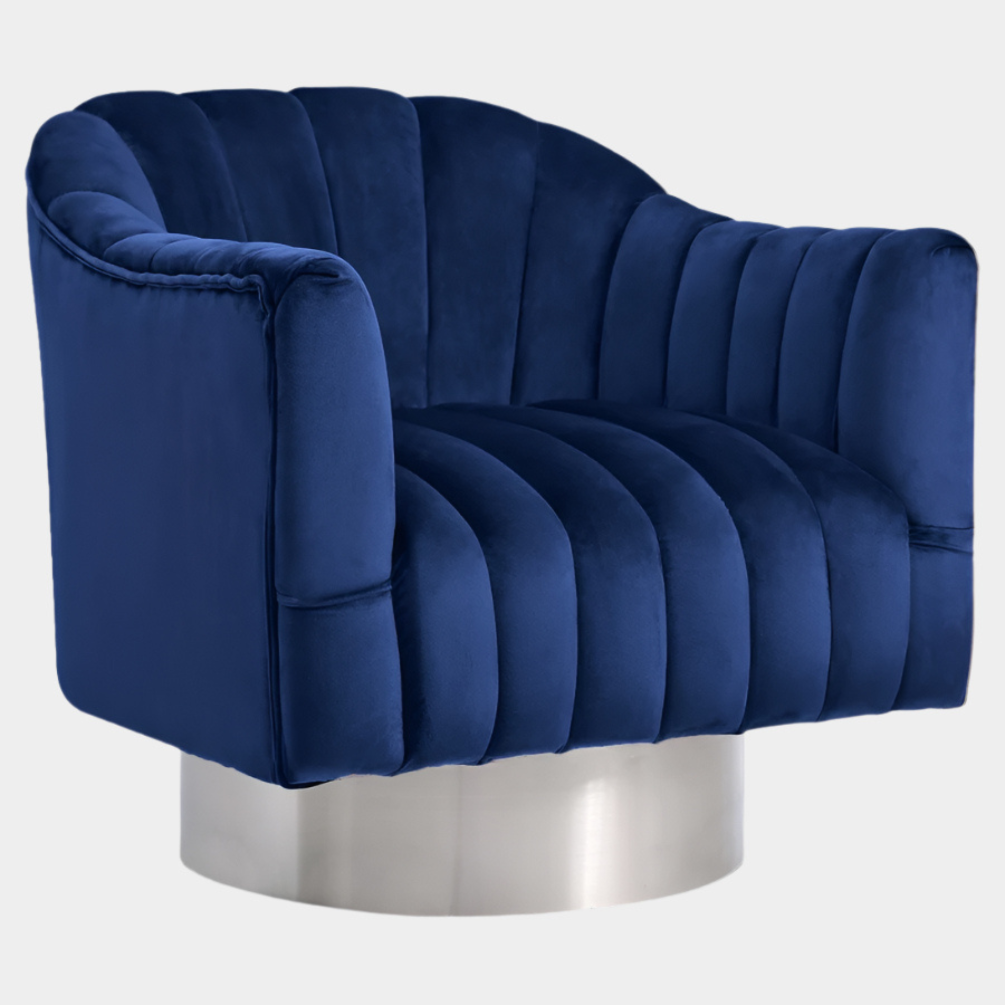 Farrah Velvet Upholstered Swivel Accent Chair