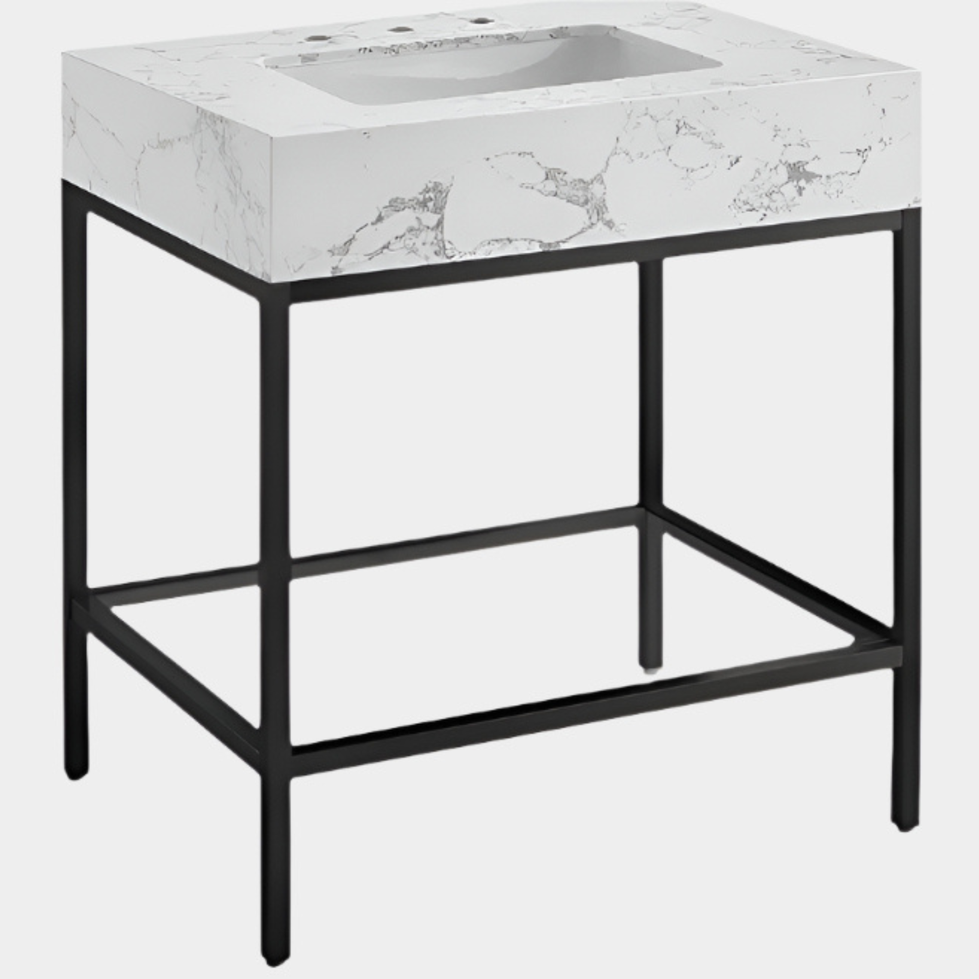 Meuble-lavabo mural pour salle de bain avec lavabo inclus