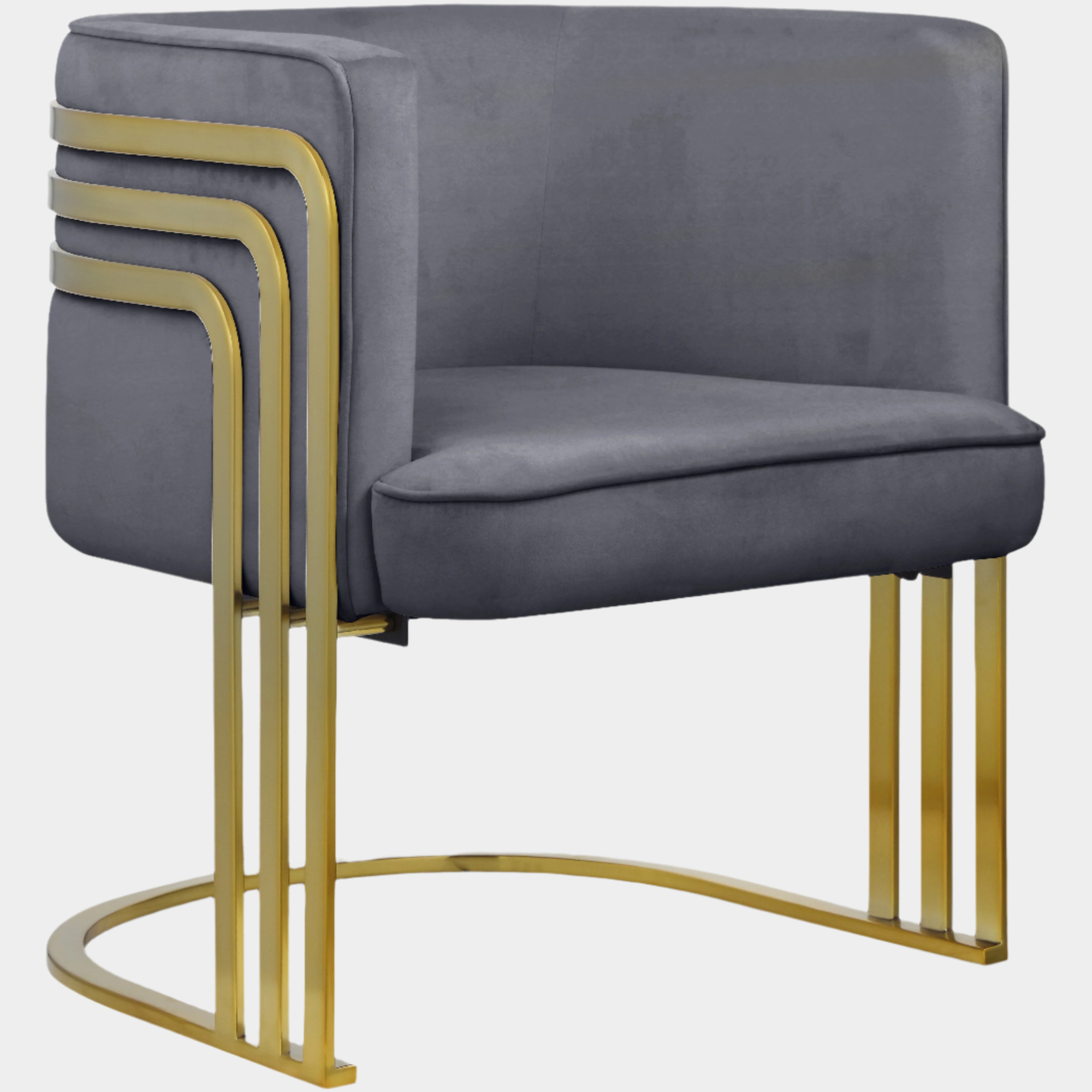 Fauteuil d'appoint rembourré en chenille Vivi