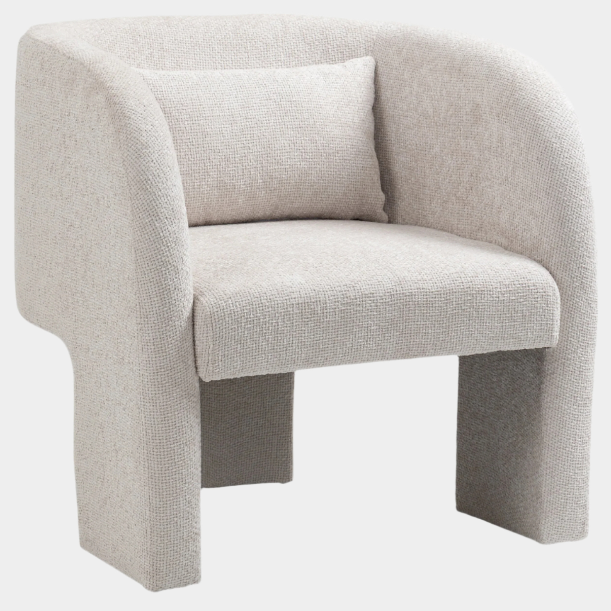 Fauteuil d'appoint rembourré en chenille Vivi