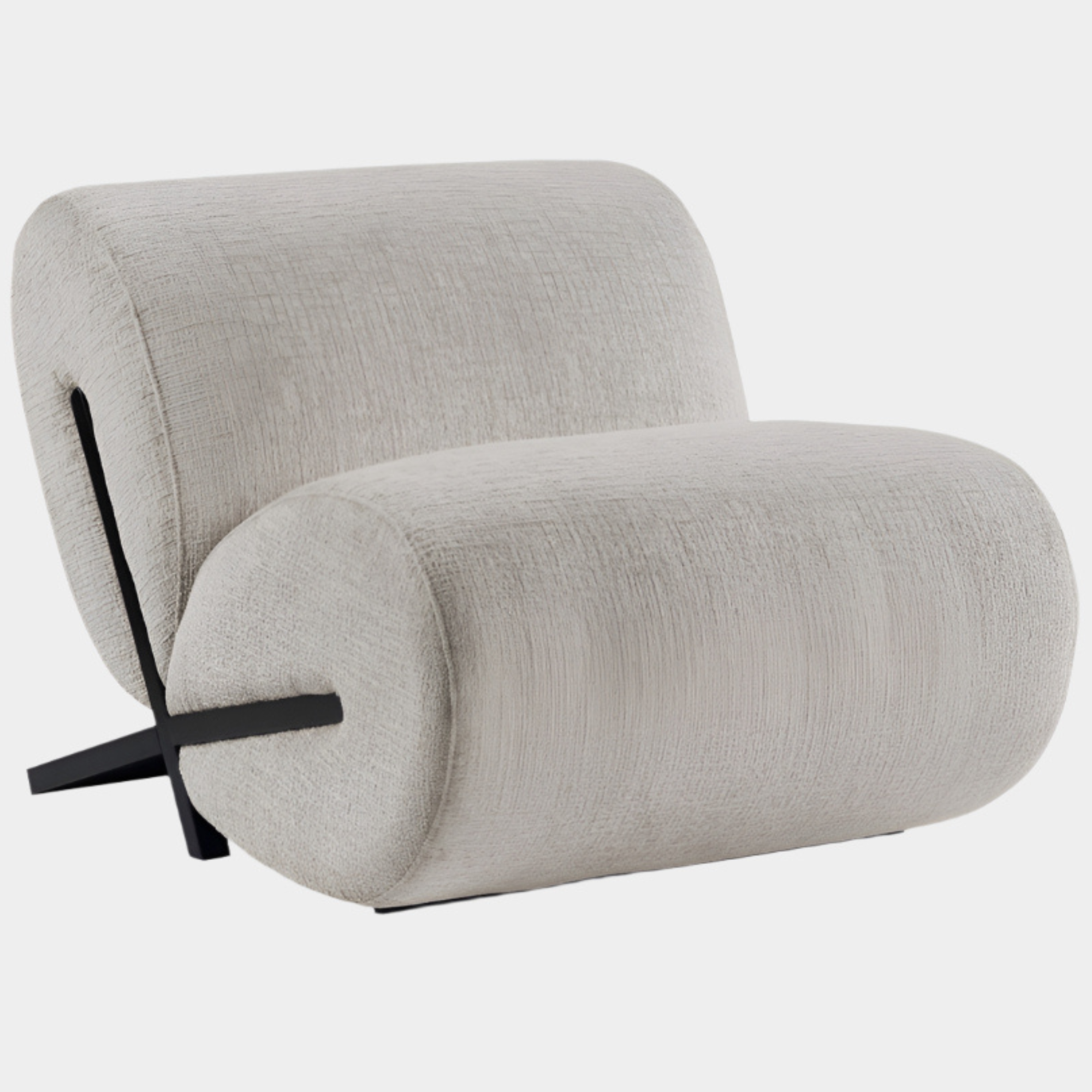 Fauteuil d'appoint rembourré en chenille Vivi
