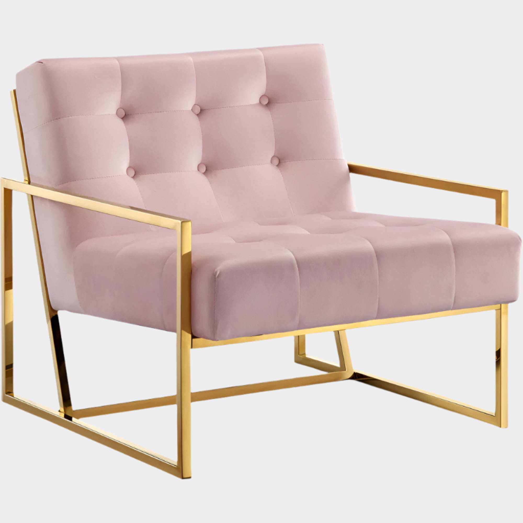 Fauteuil d'appoint rembourré en chenille Vivi