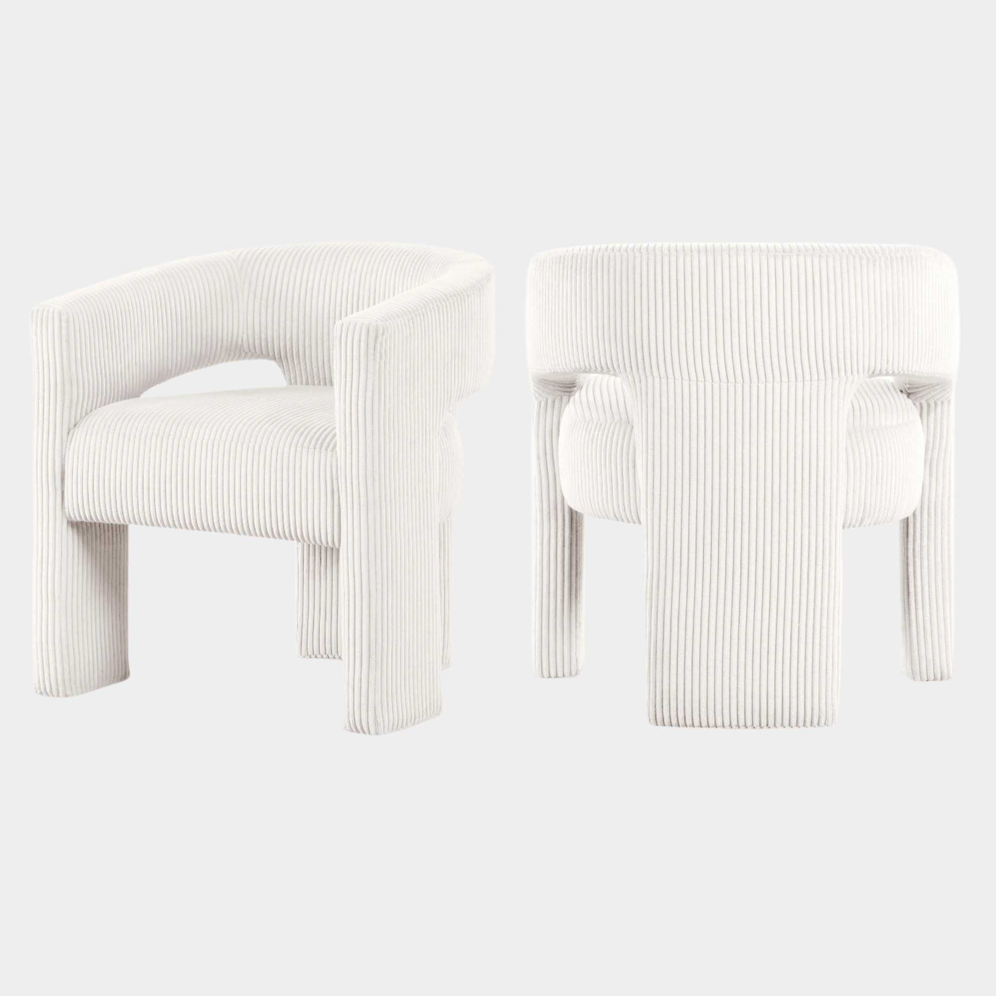 Fauteuil d'appoint rembourré en chenille Vivi