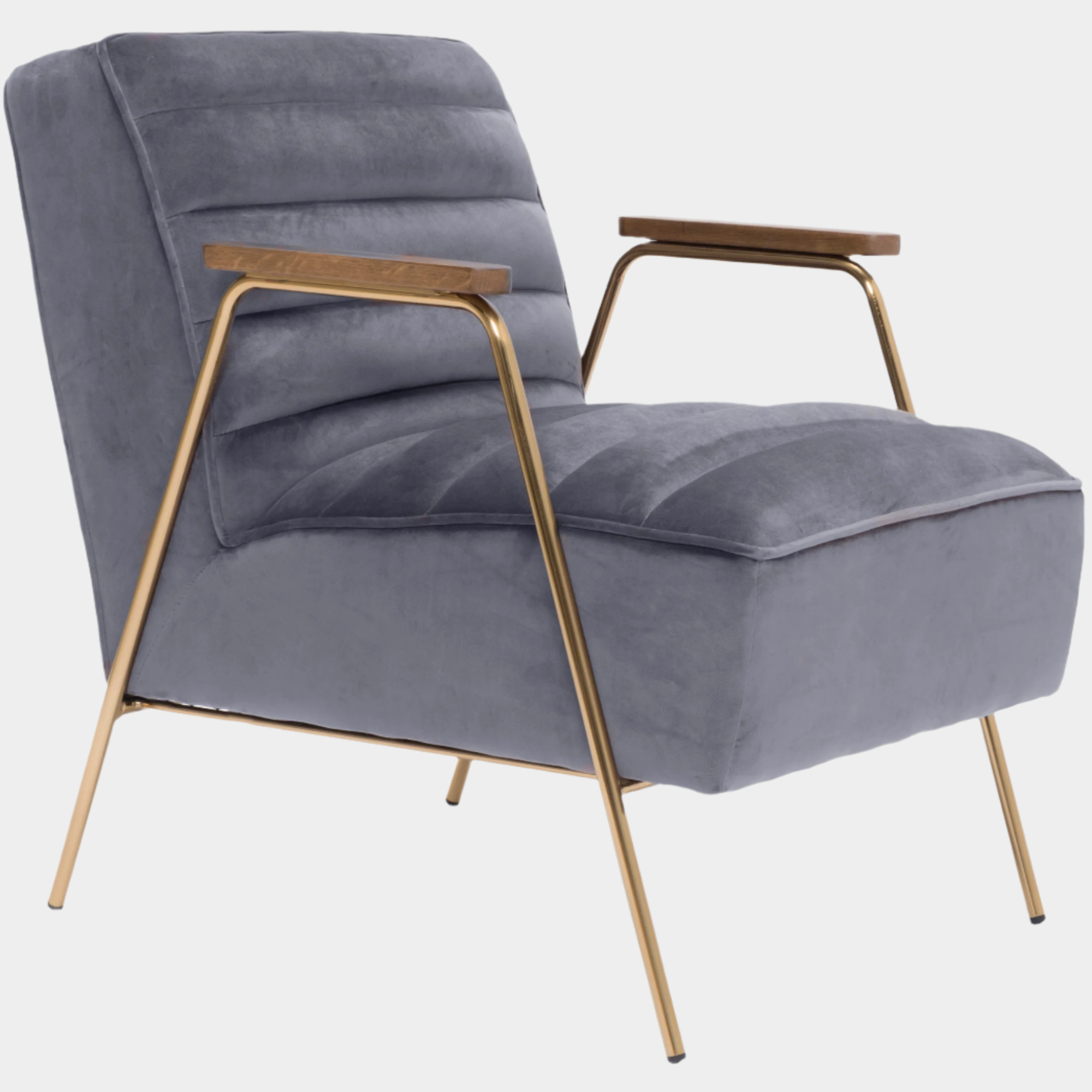 Fauteuil d'appoint rembourré en chenille Vivi
