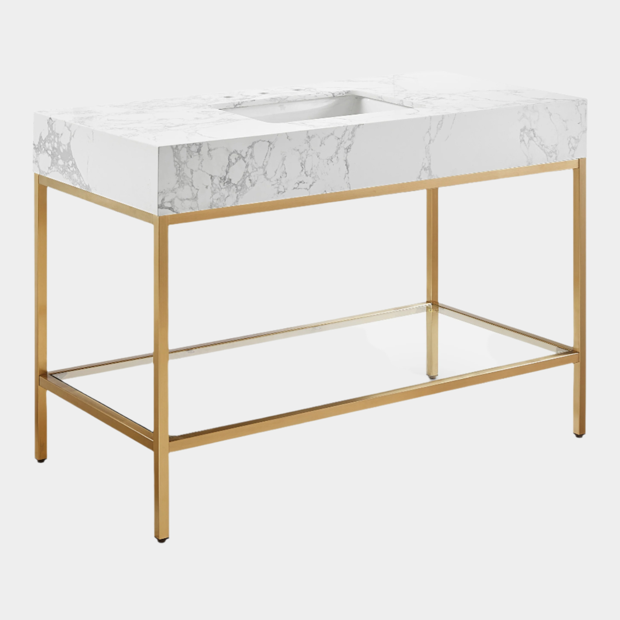Meuble-lavabo mural pour salle de bain avec lavabo inclus