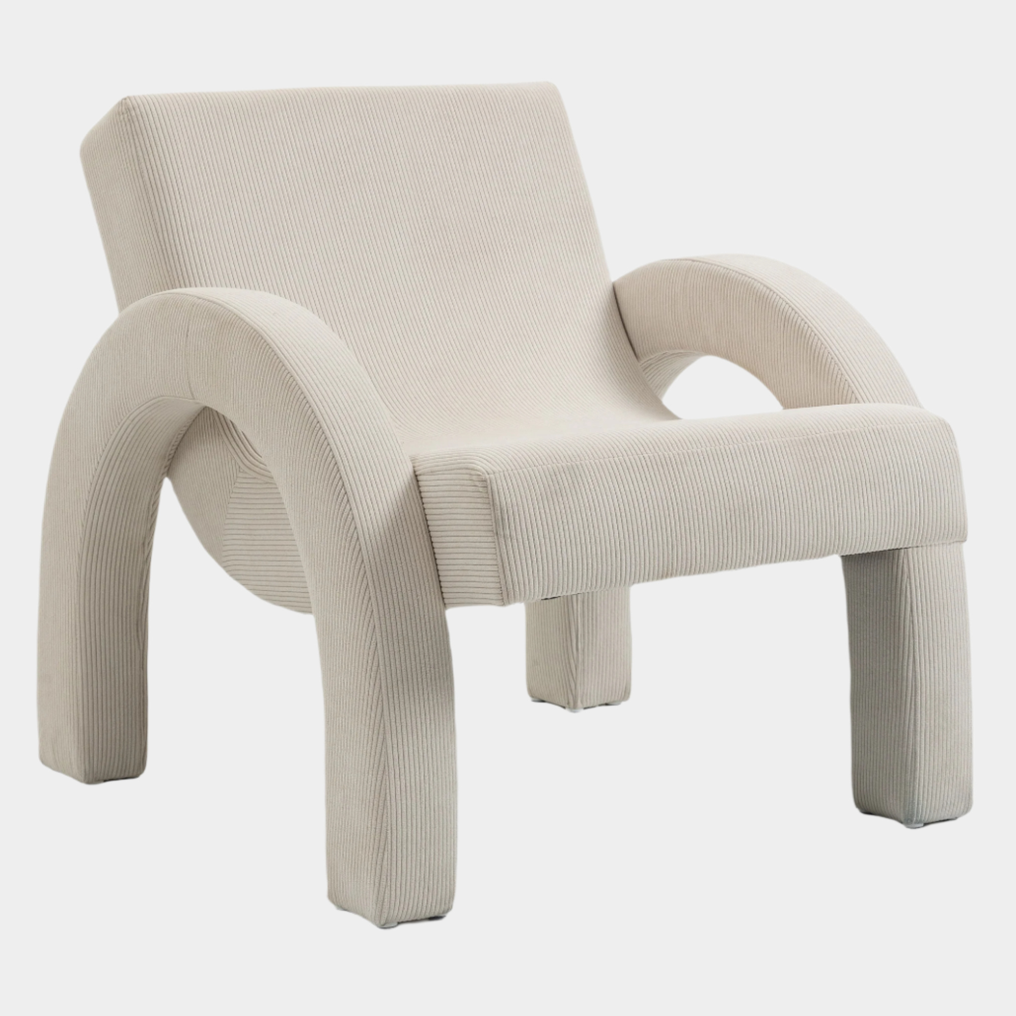 Fauteuil d'appoint rembourré en chenille Vivi