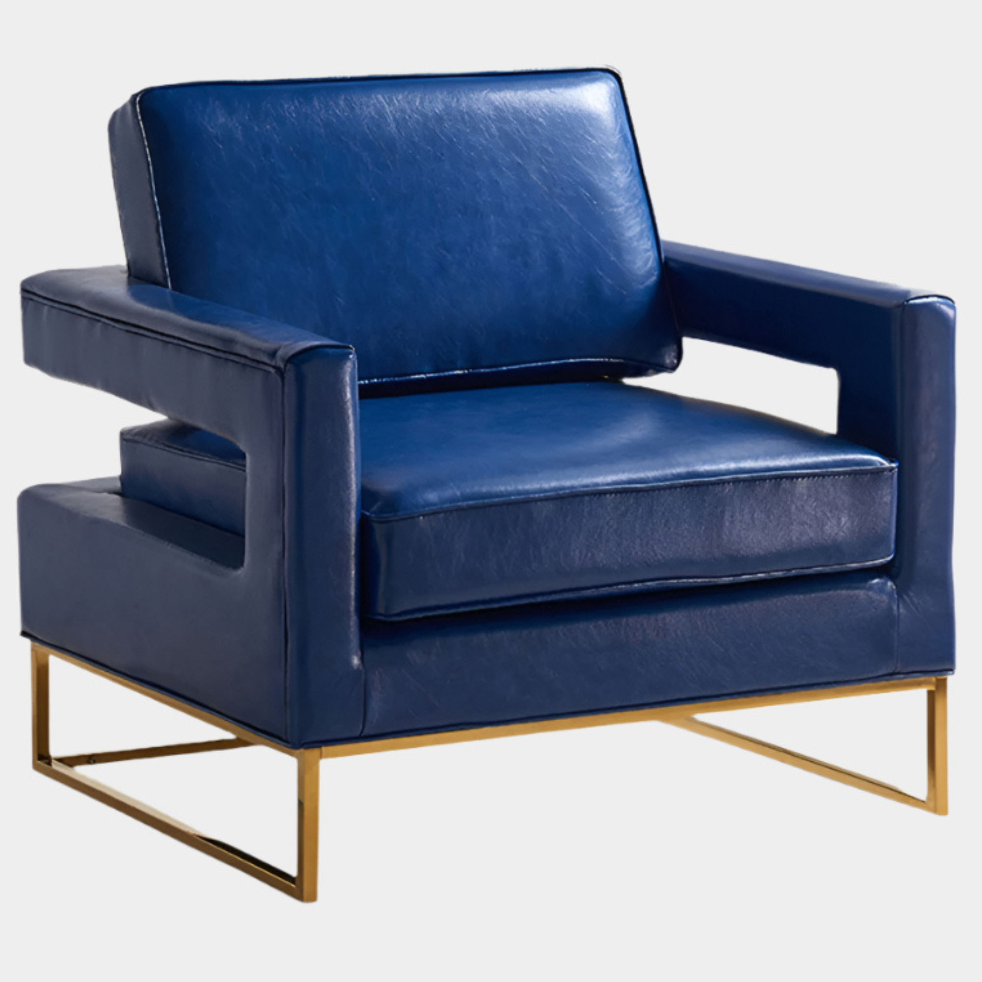 Fauteuil d'appoint rembourré en chenille Vivi