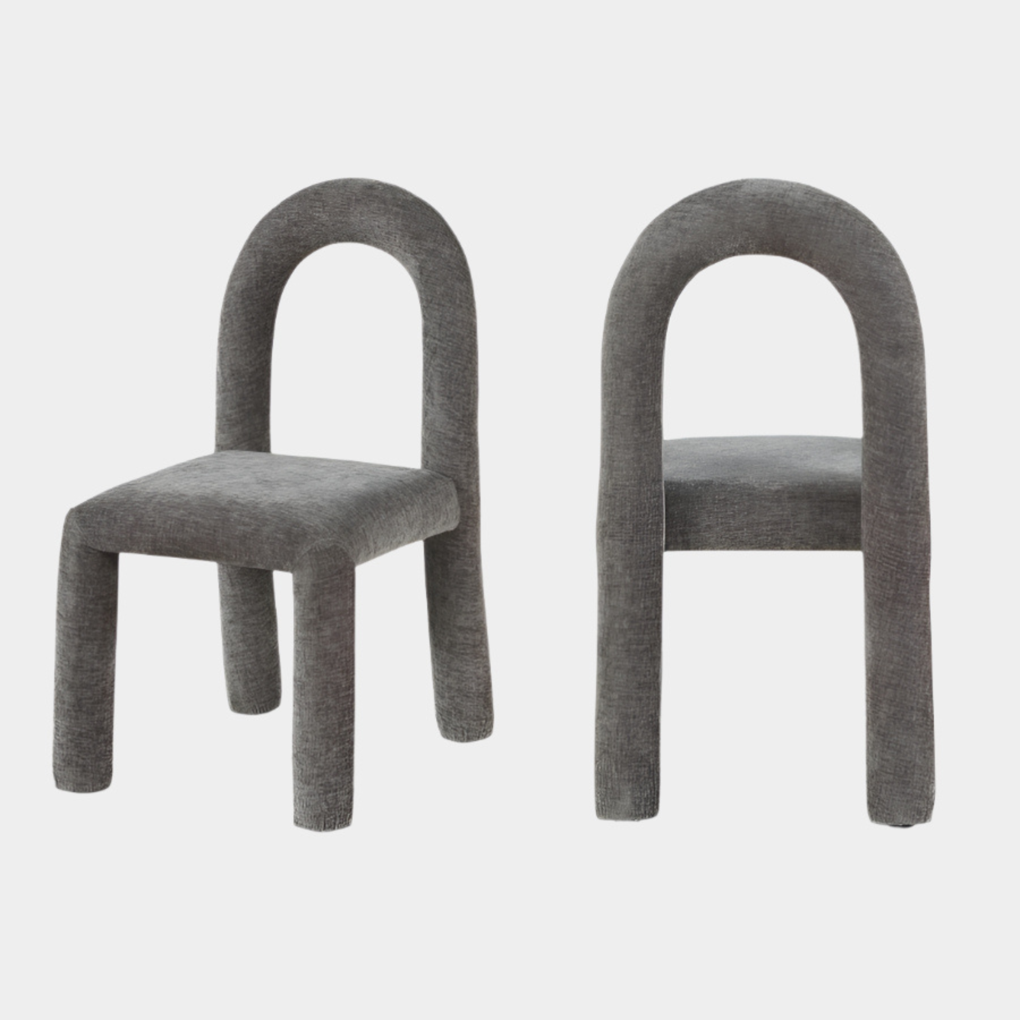 Fauteuil d'appoint rembourré en chenille Vivi