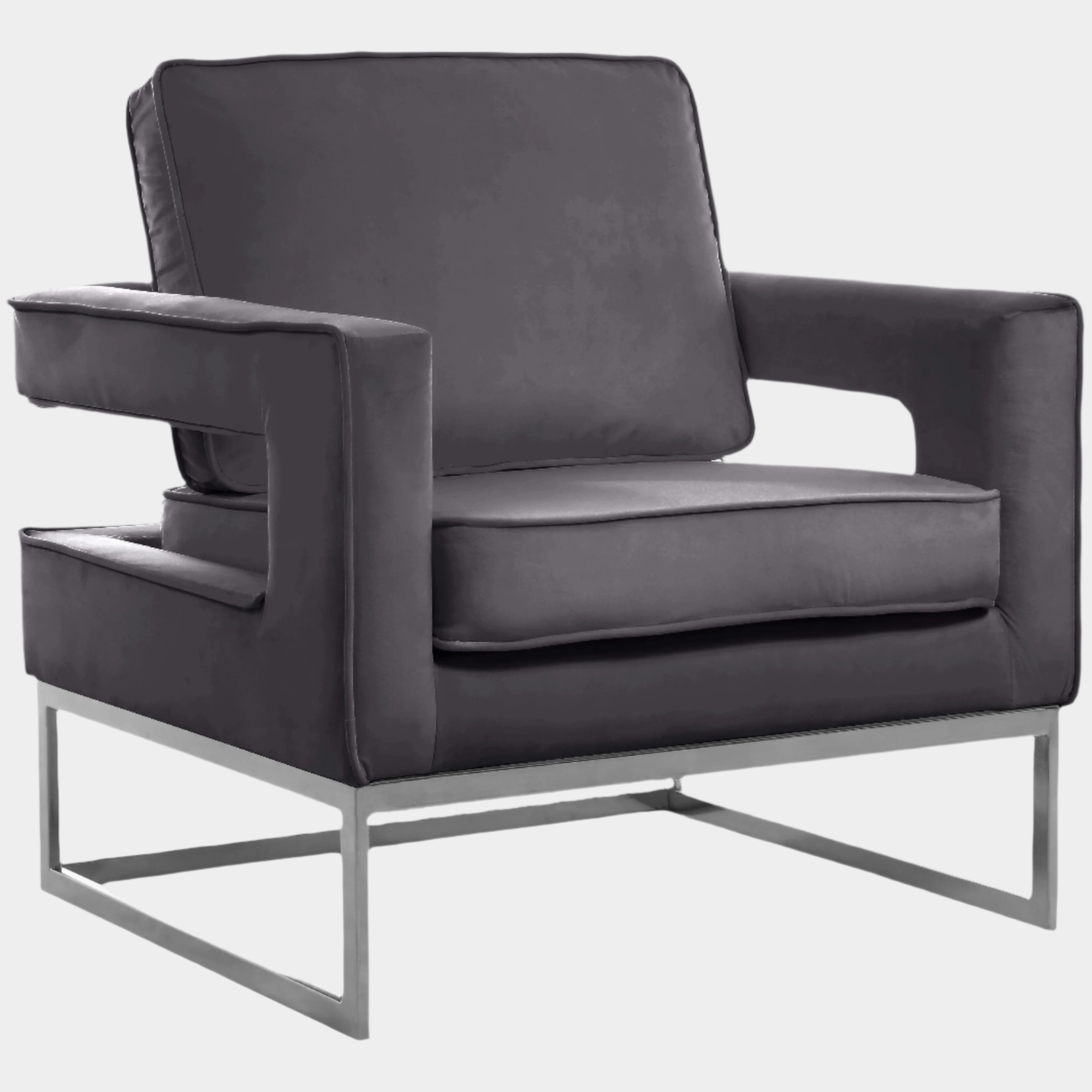 Fauteuil d'appoint rembourré en chenille Vivi