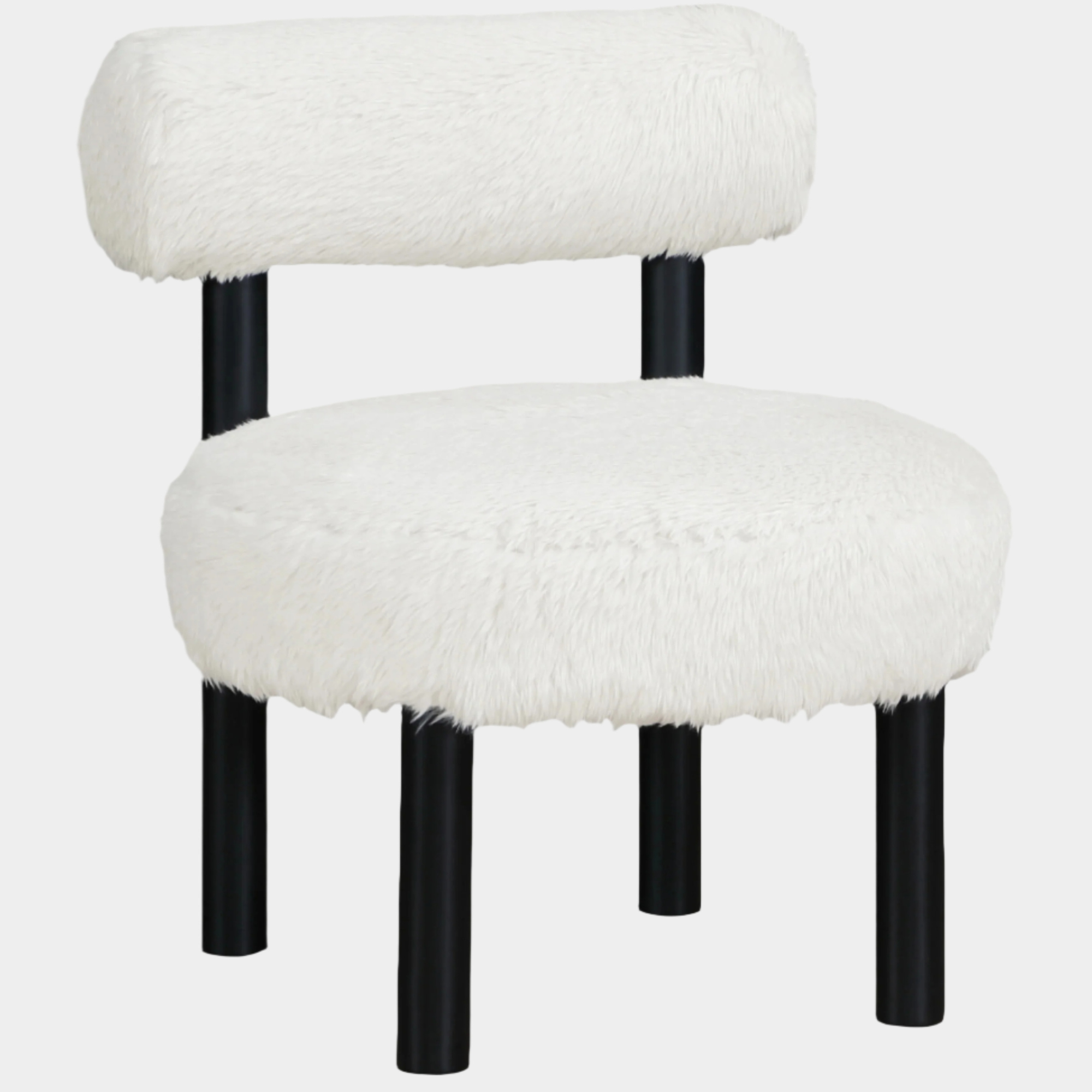 Fauteuil d'appoint rembourré en chenille Vivi