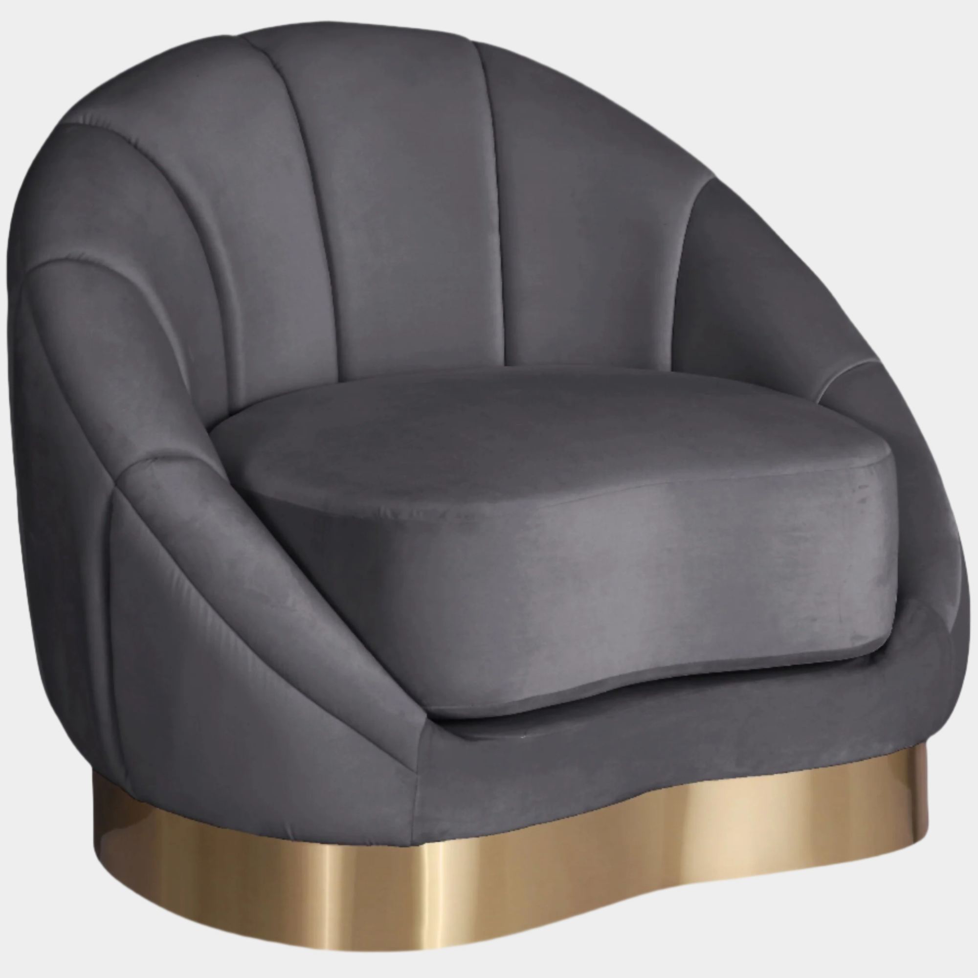 Fauteuil d'appoint rembourré en chenille Vivi