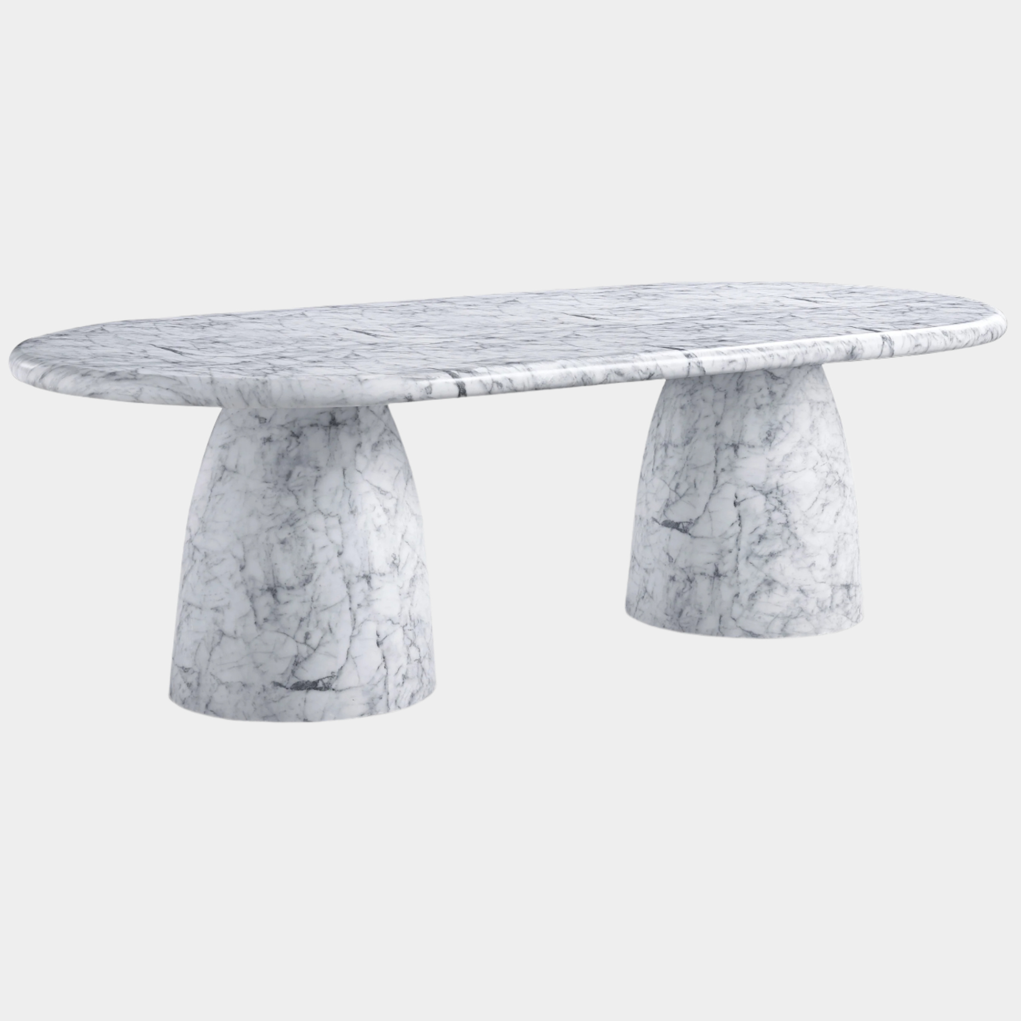 Cosenza Marble Finish Indoor / Outdoor Concrete Dining Table