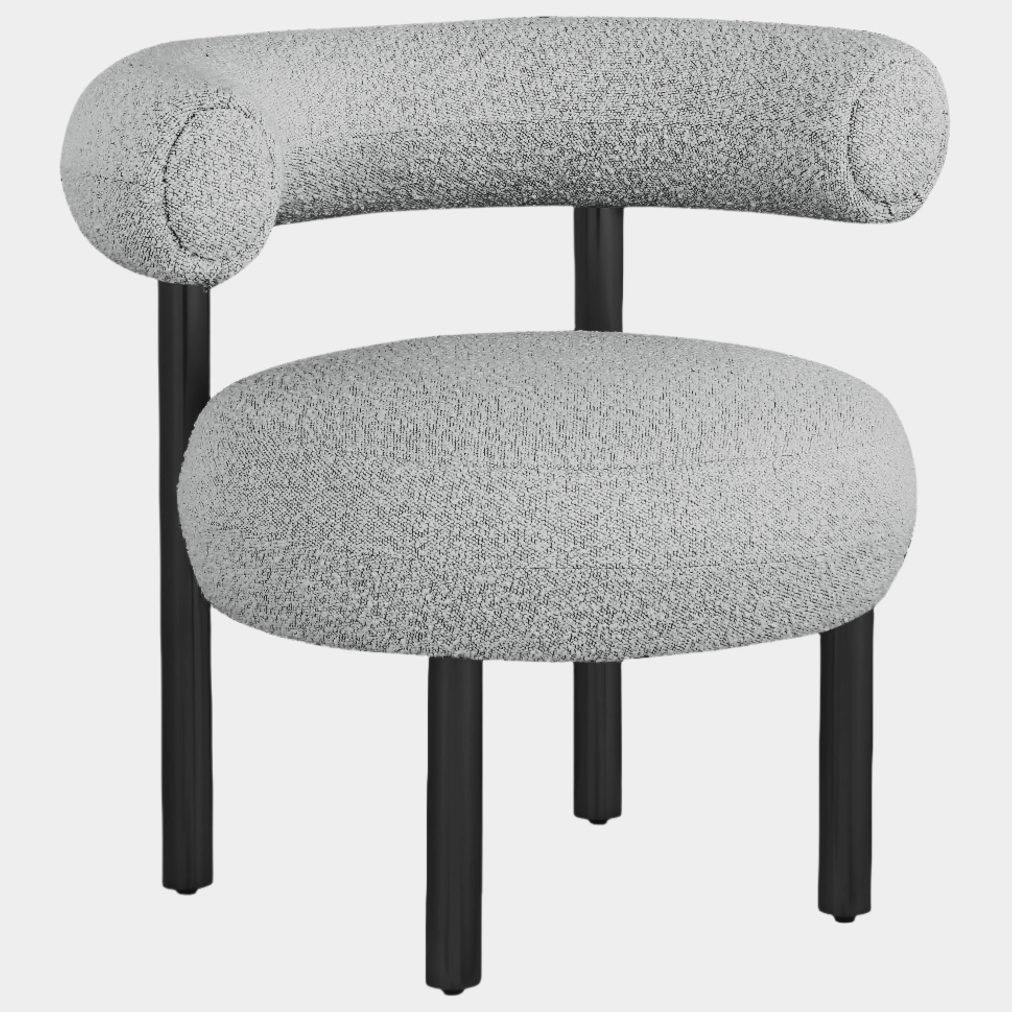 Fauteuil d'appoint rembourré en chenille Vivi