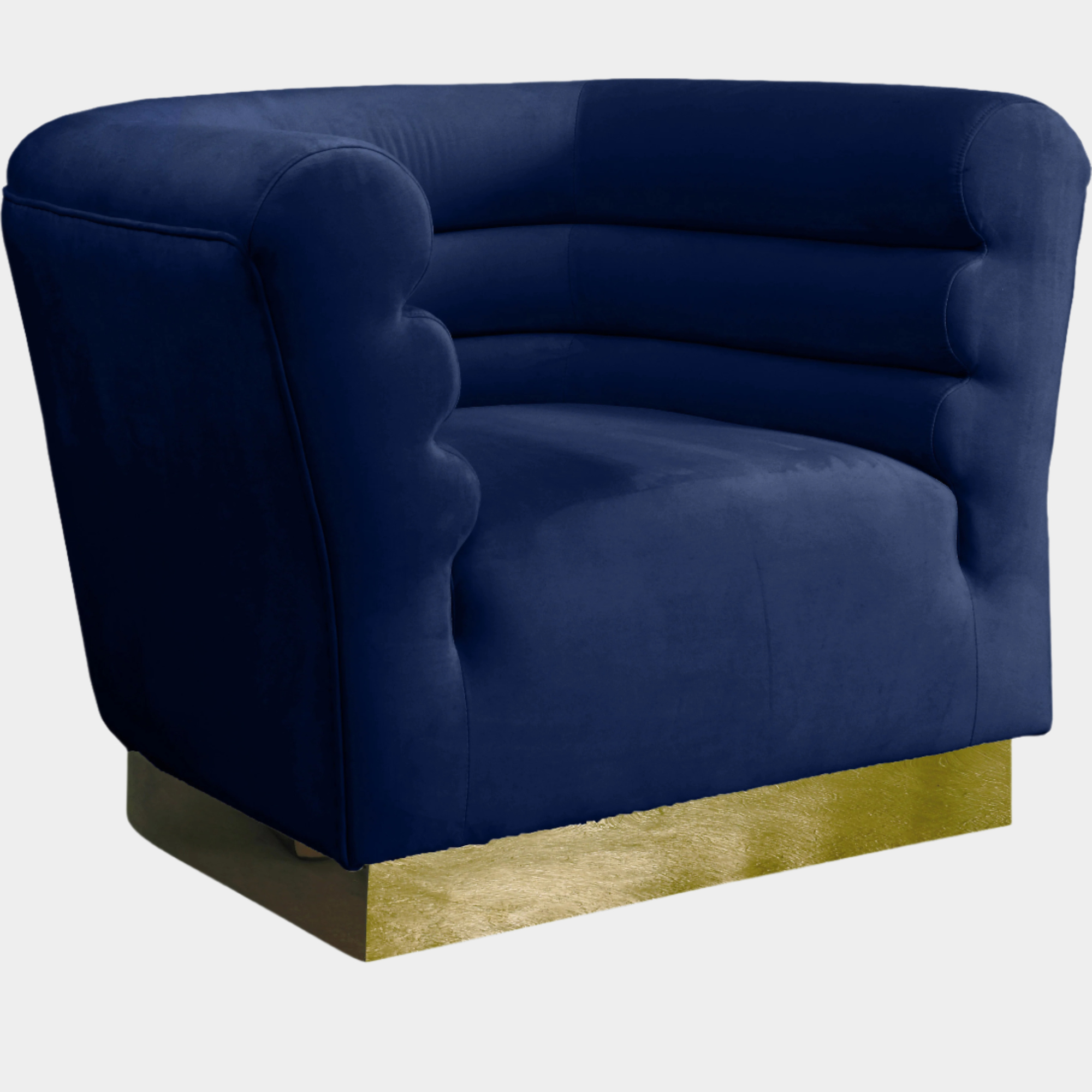 Fauteuil d'appoint rembourré en chenille Vivi