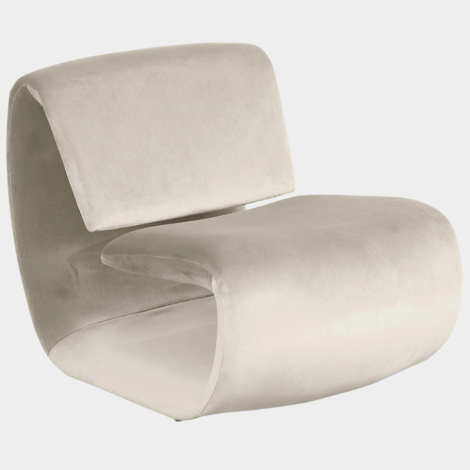 Fauteuil d'appoint rembourré en chenille Vivi