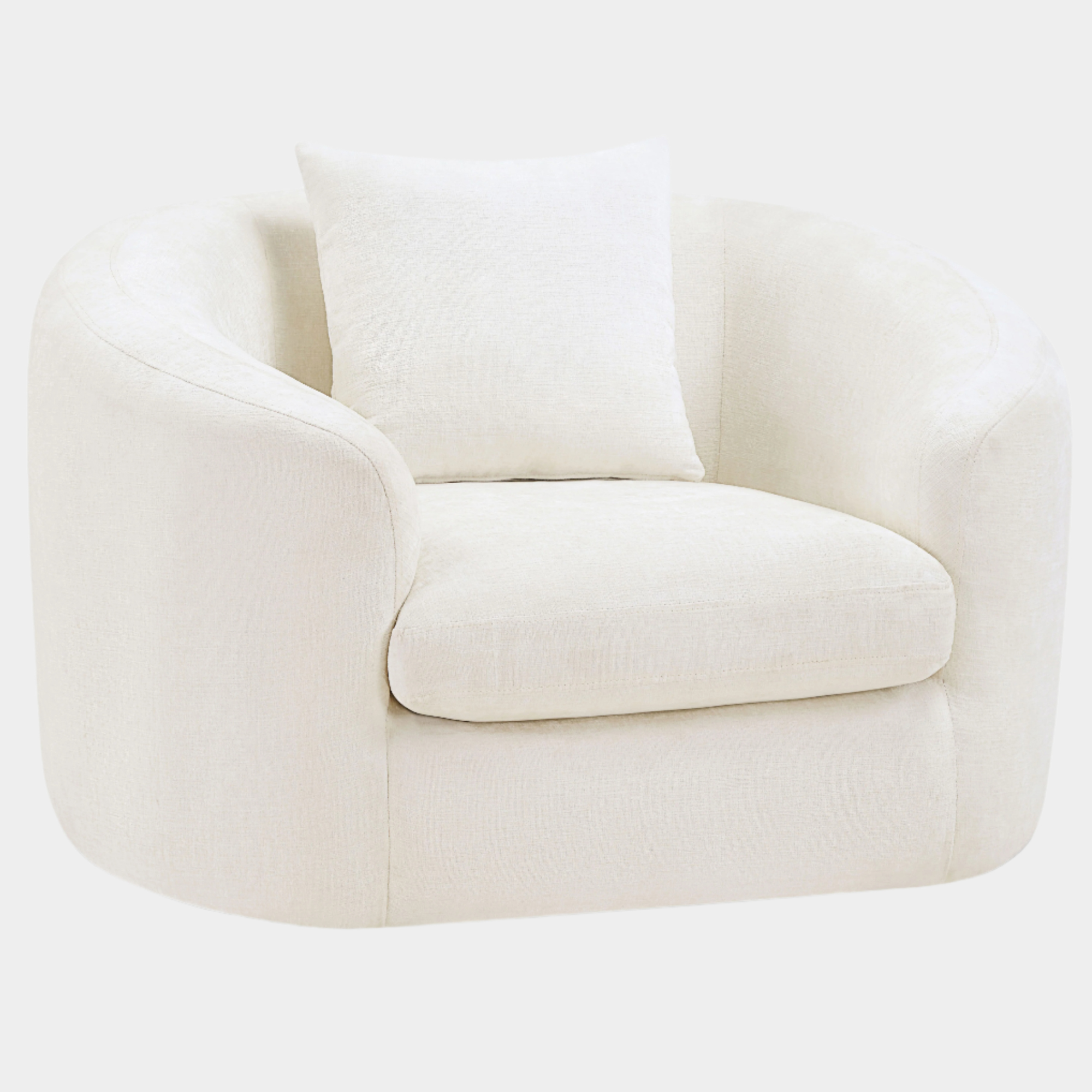 Fauteuil d'appoint rembourré en chenille Vivi