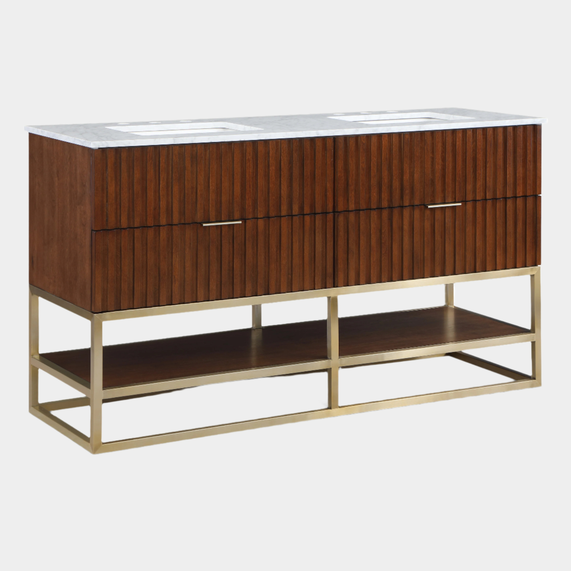 Meuble-lavabo mural pour salle de bain avec lavabo inclus
