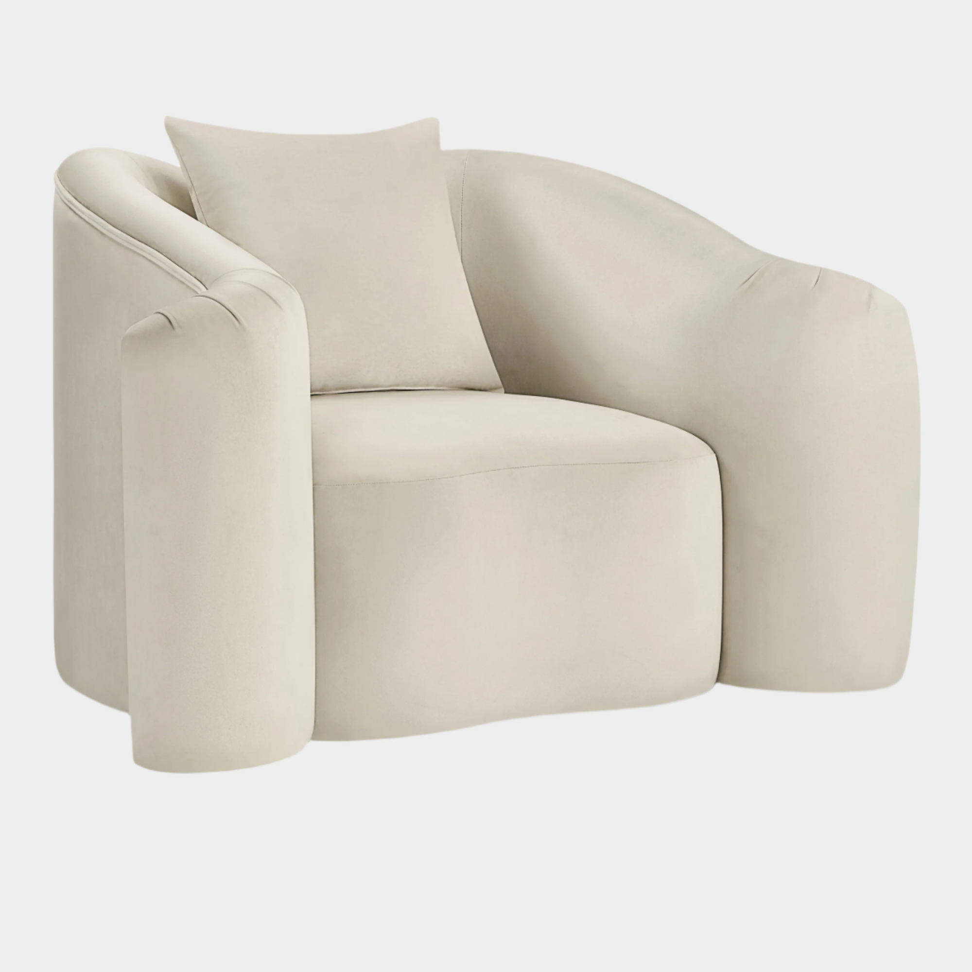 Destin Velvet Upholstered Accent Chair
