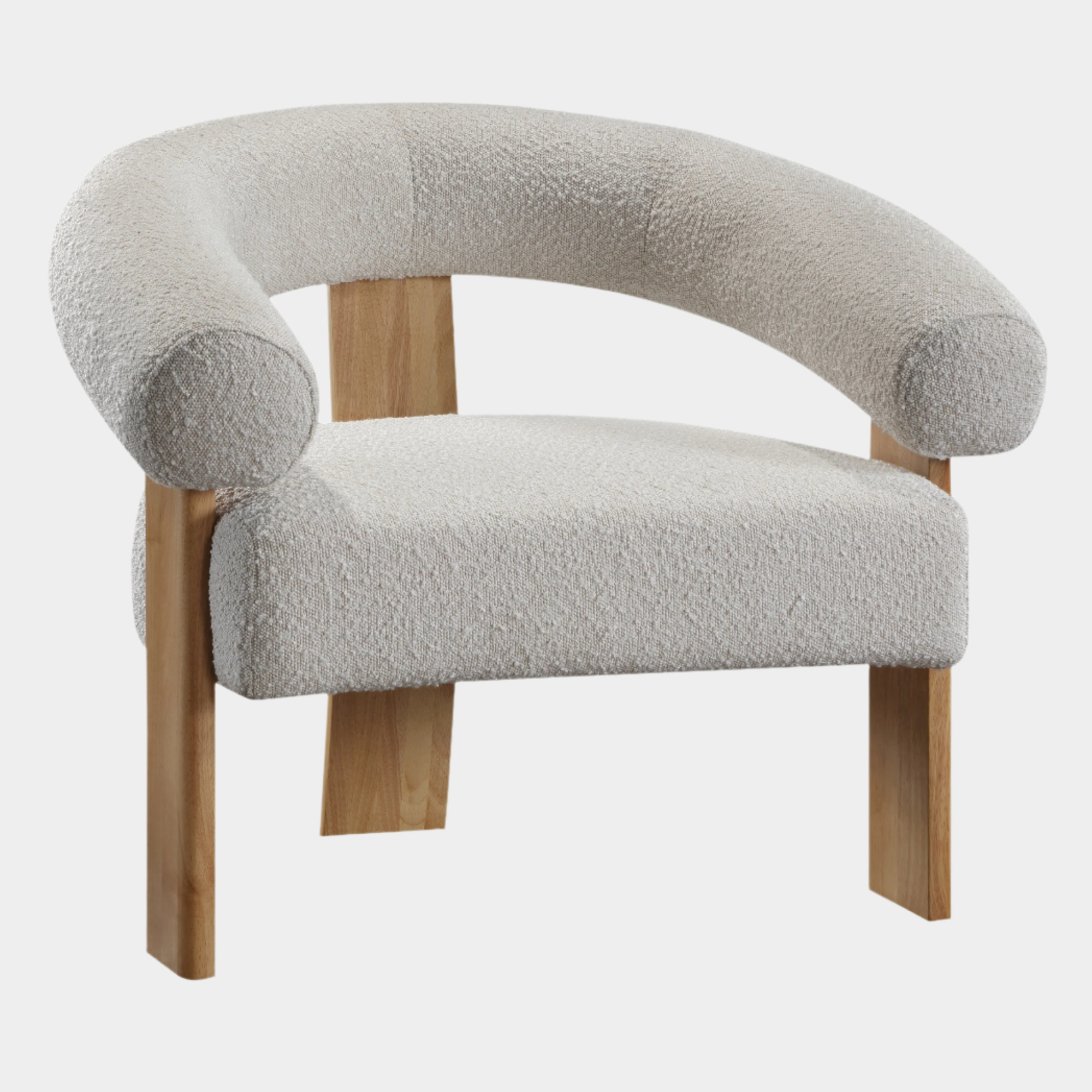 Fauteuil d'appoint rembourré en chenille Vivi